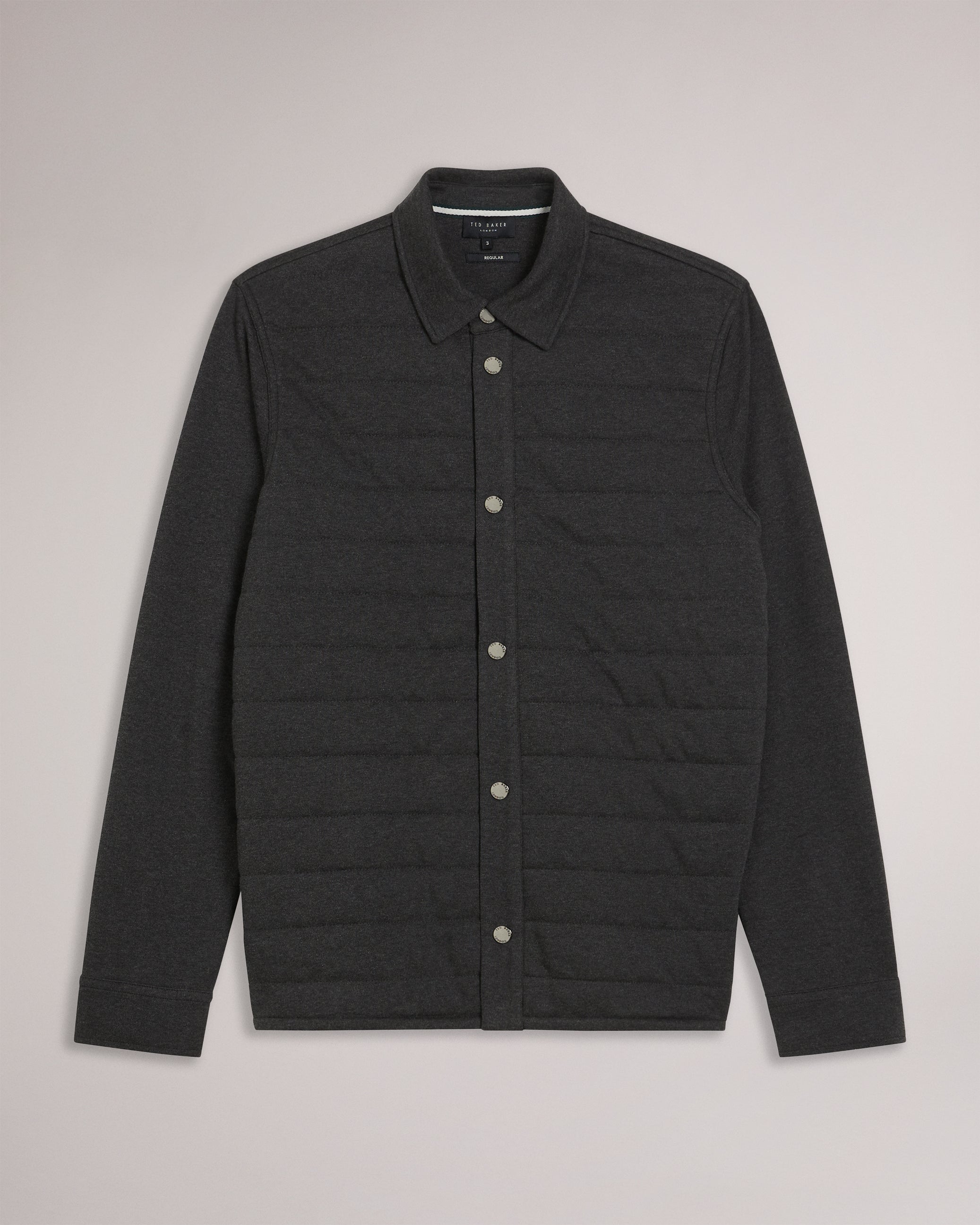 Ansty Long Sleeve Padded Jersey Shirt Grey-Marl
