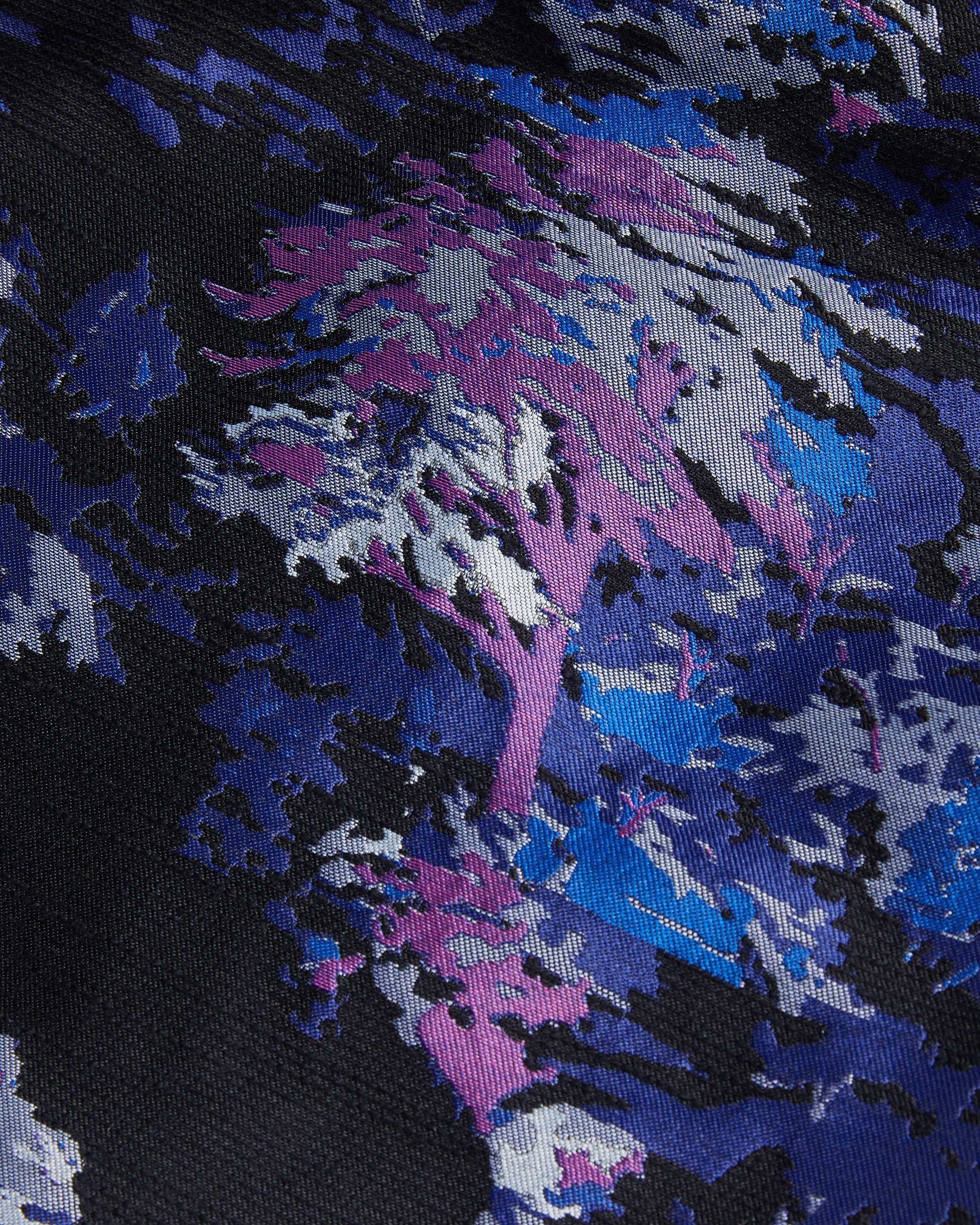 Olliiey Jacquard Top With Puff Sleeves