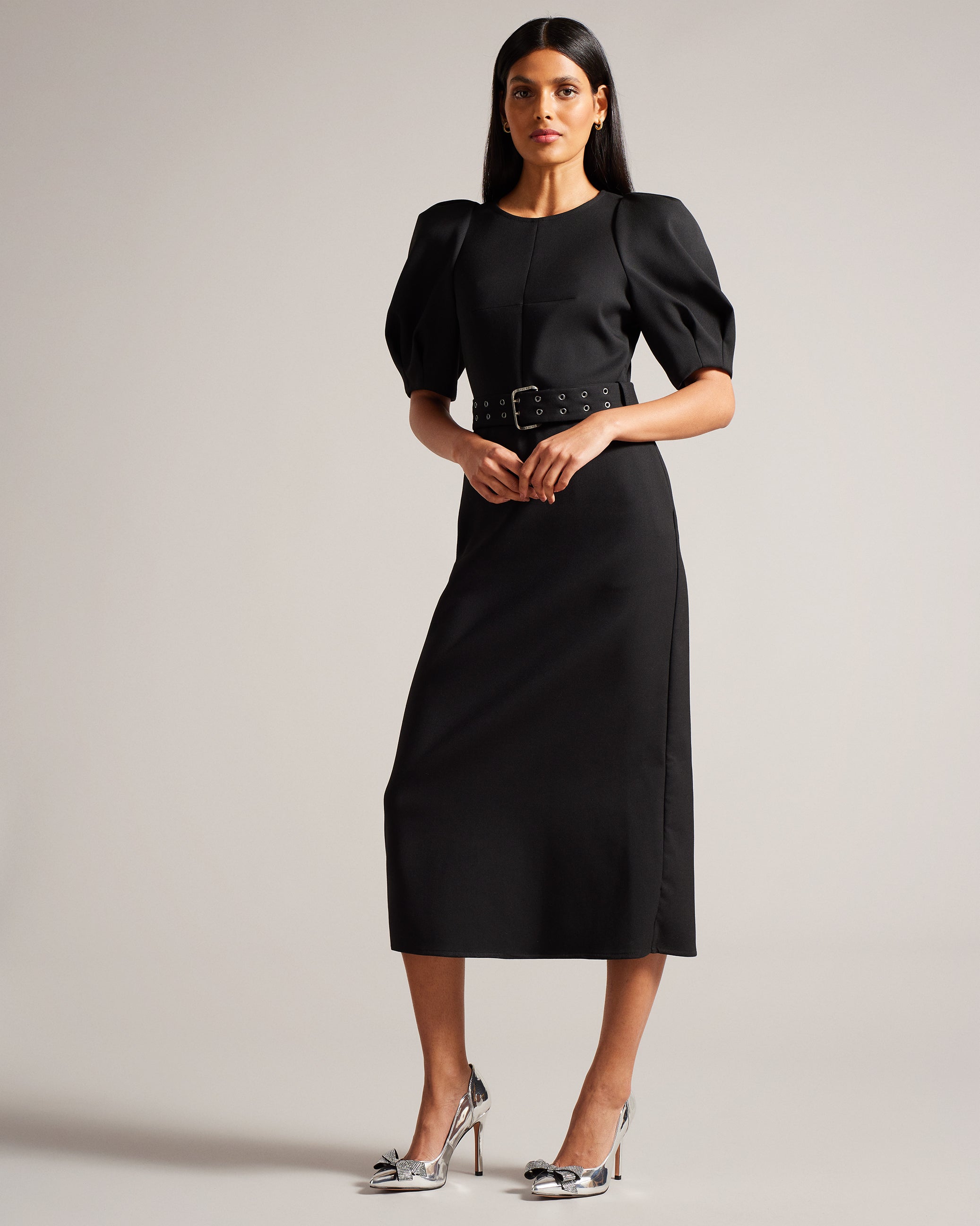 أورليلا حذاء كعب عالي بفيونكة كريستال