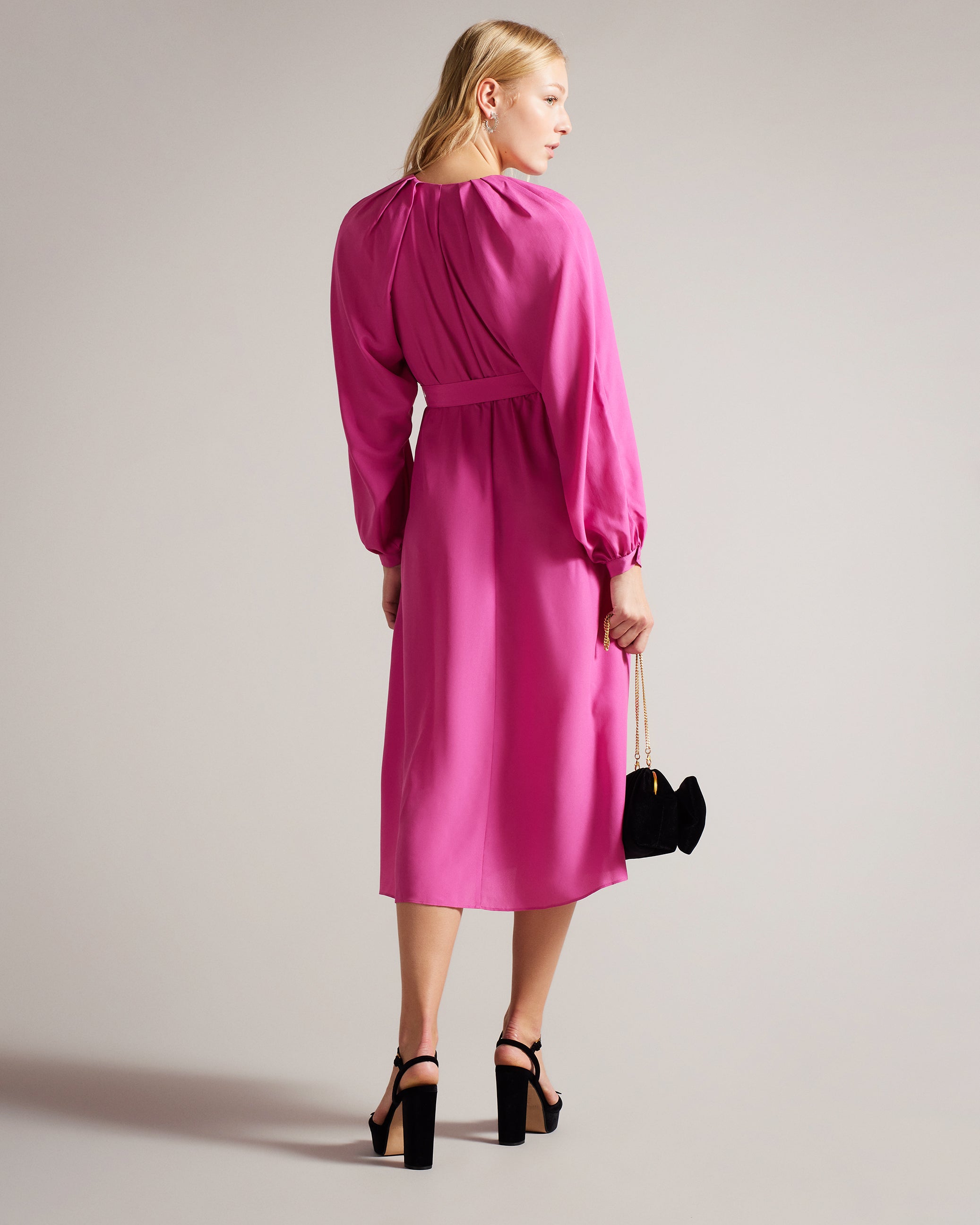 Comus Midi Shirt Dress With Belted Waist