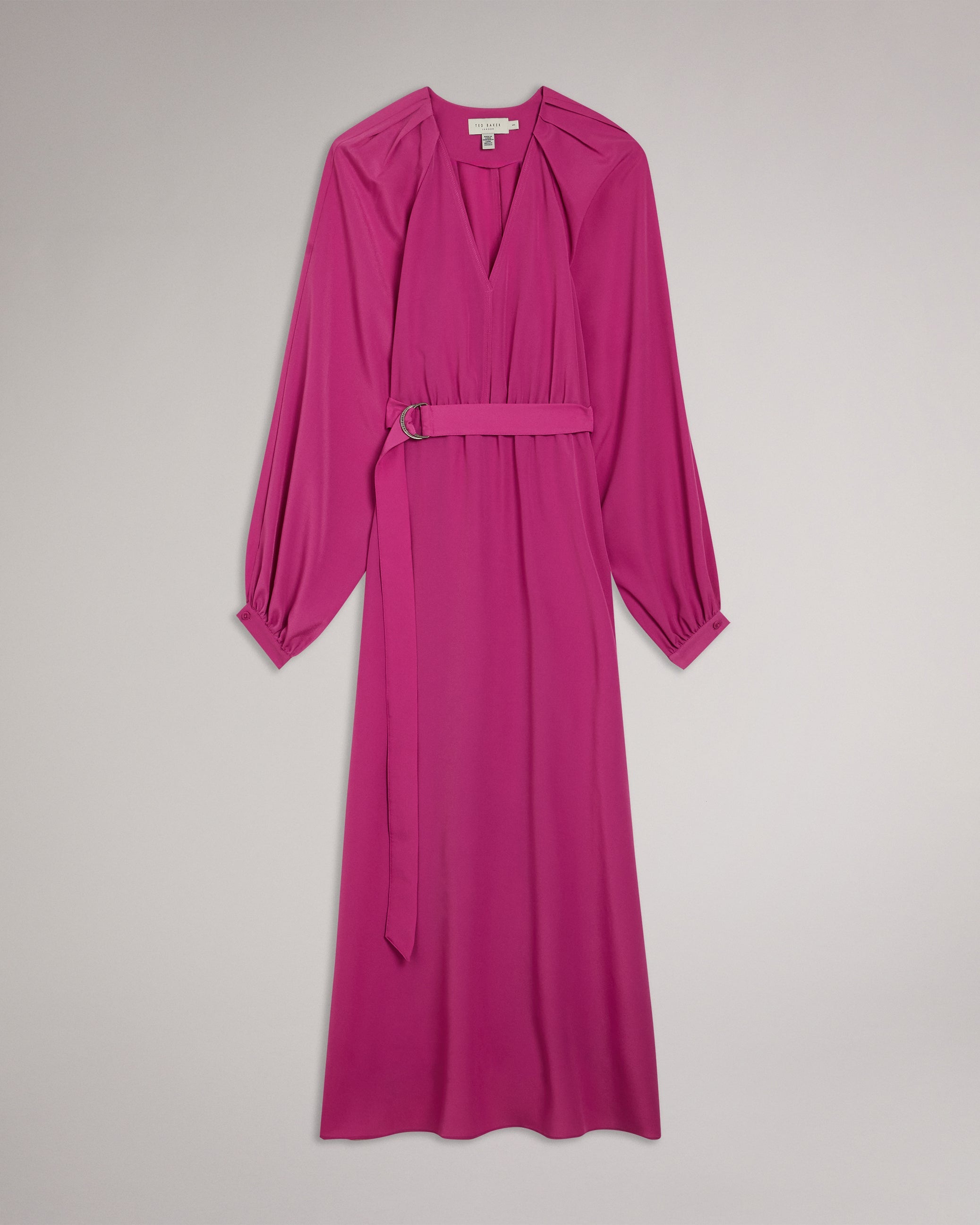 Comus Midi Shirt Dress With Belted Waist