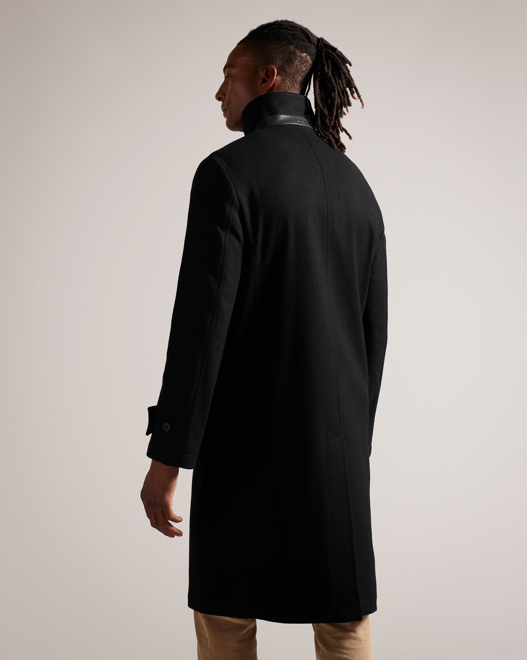 Radford Longline Wool Funnel Neck Wrap Coat