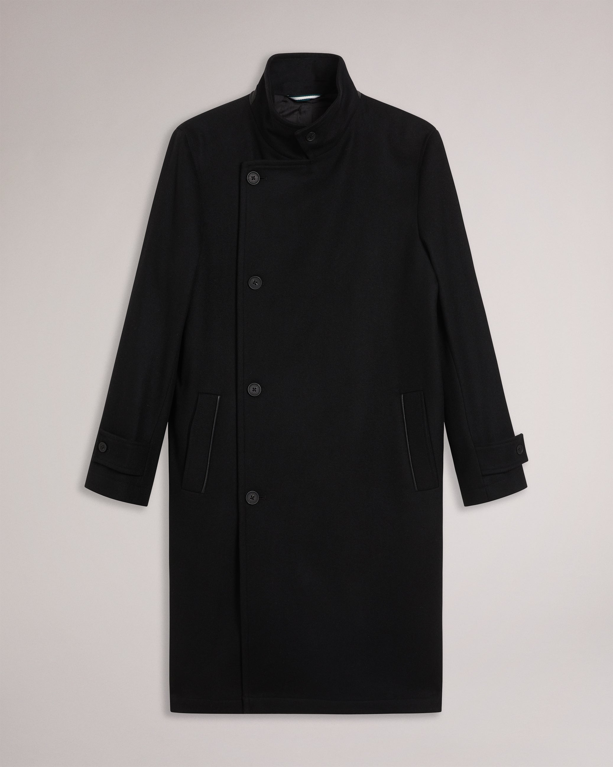 Radford Longline Wool Funnel Neck Wrap Coat