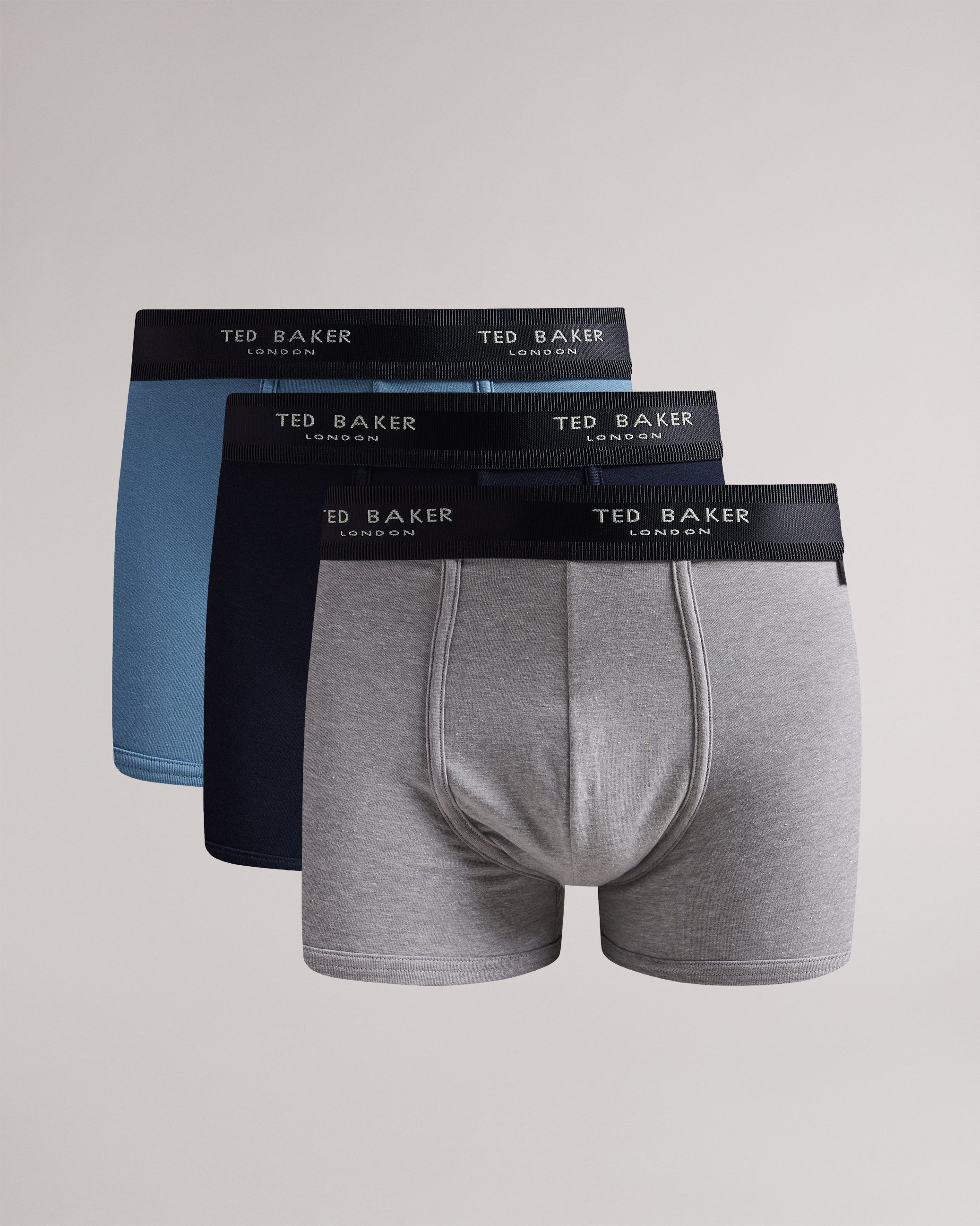 Erikk Three Pack Of Assorted Cotton Trunks