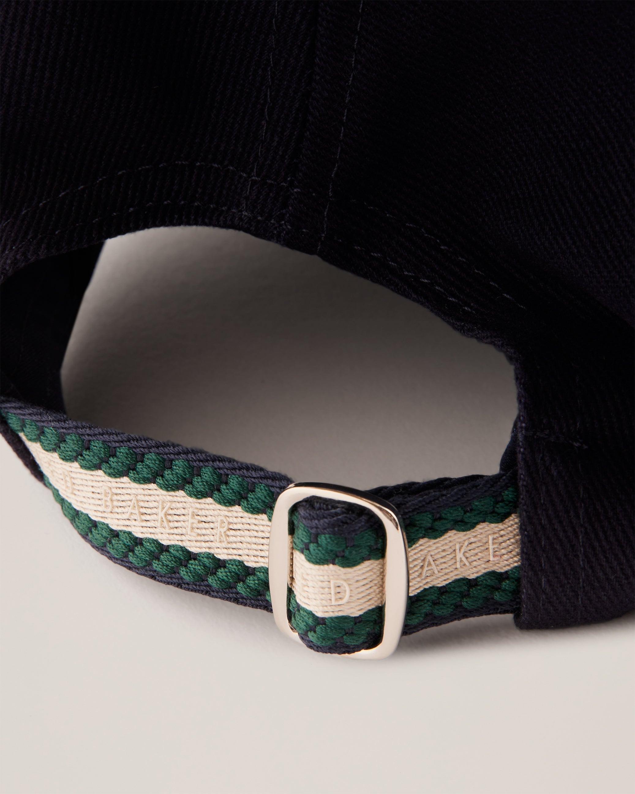 Sammss Baseball Cap With Webbing Strap Navy
