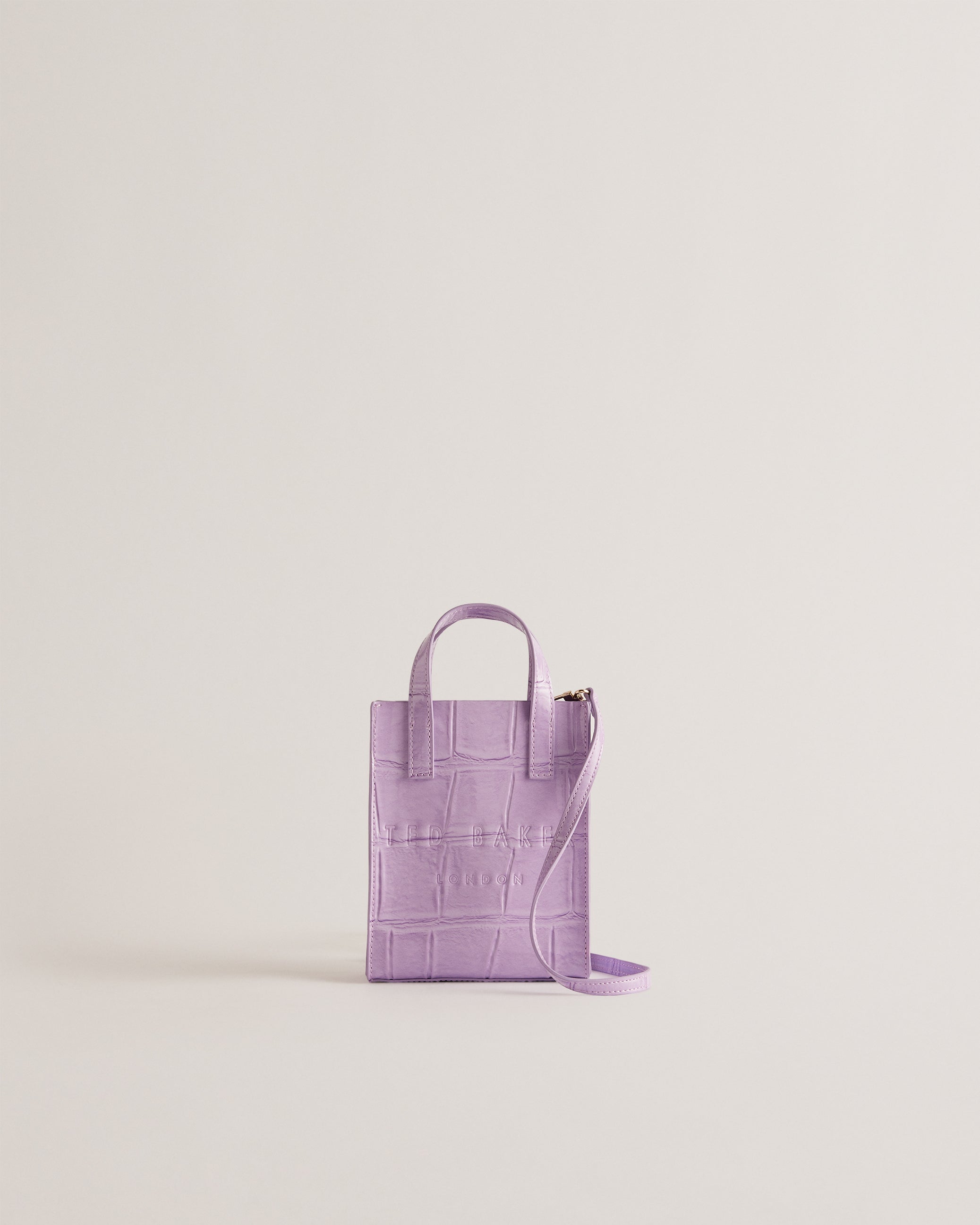 Gatocon Mini Croc Detail Icon Bag Lilac