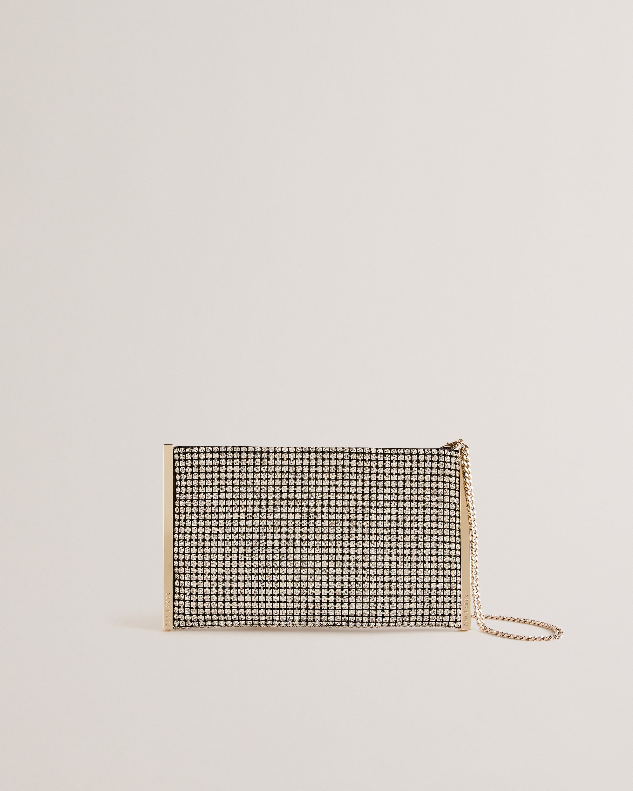 Glitzze Crystal Shoulder Bag Silver