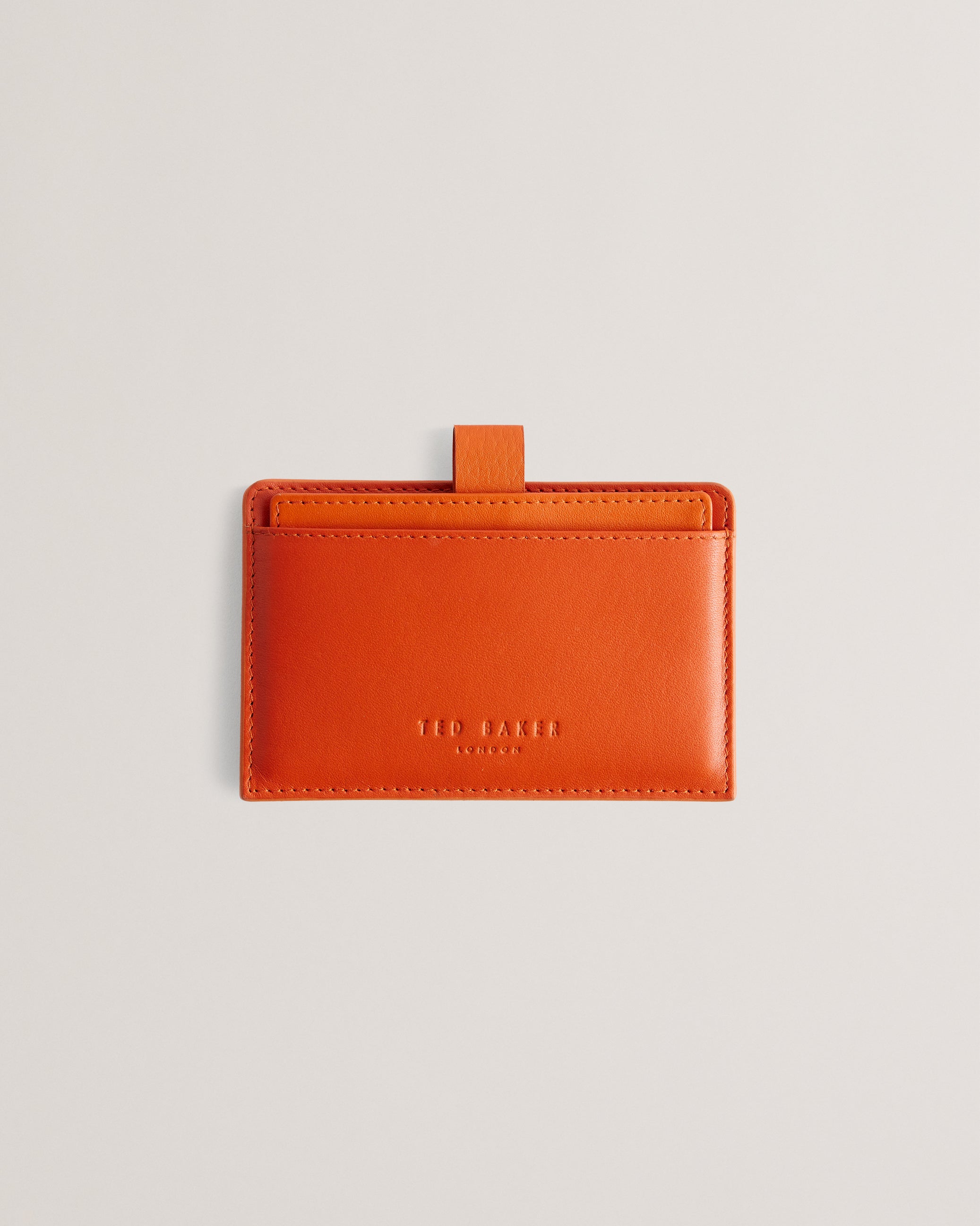 Cody Colour Block Leather Cardholde Orange