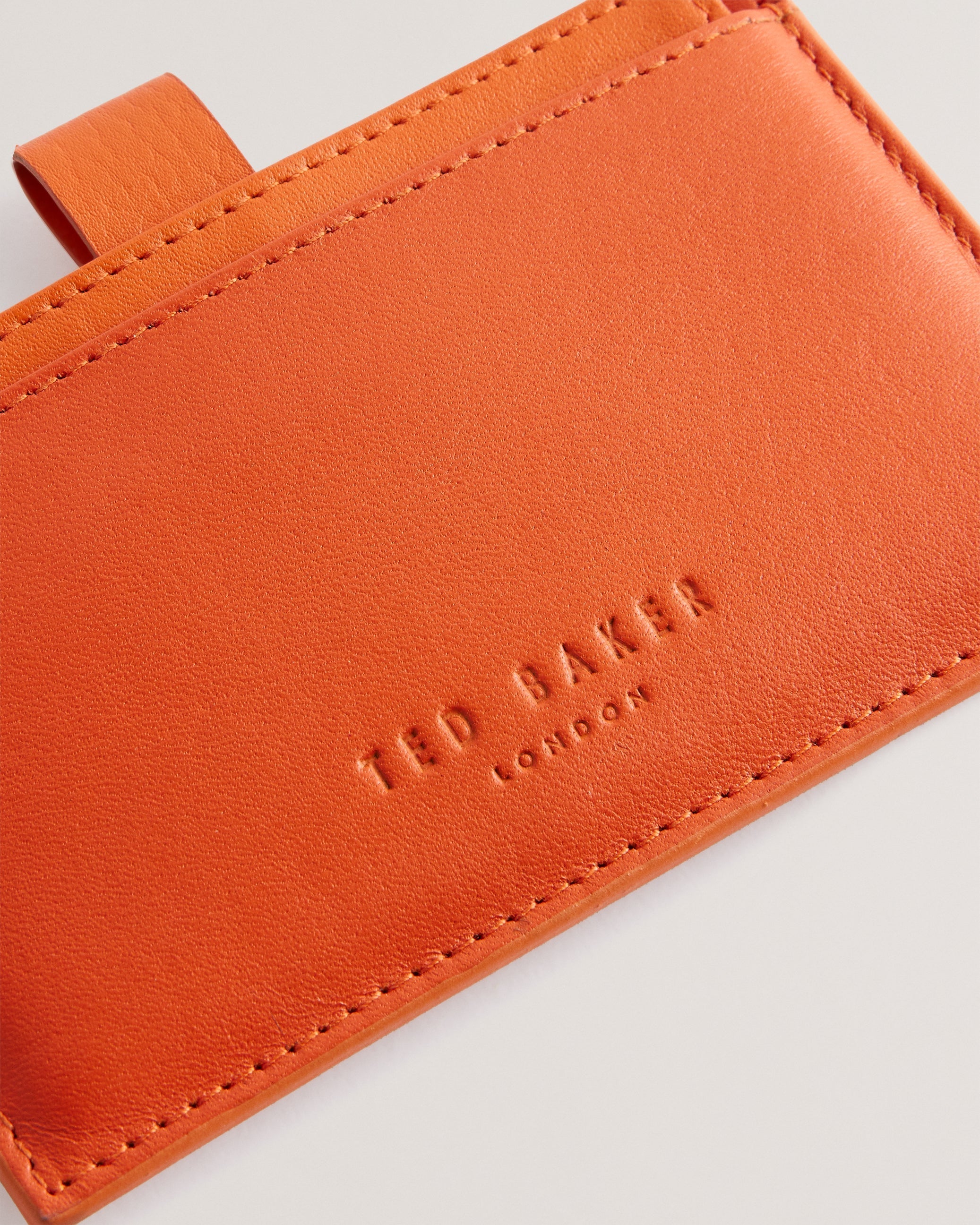 Cody Colour Block Leather Cardholde Orange