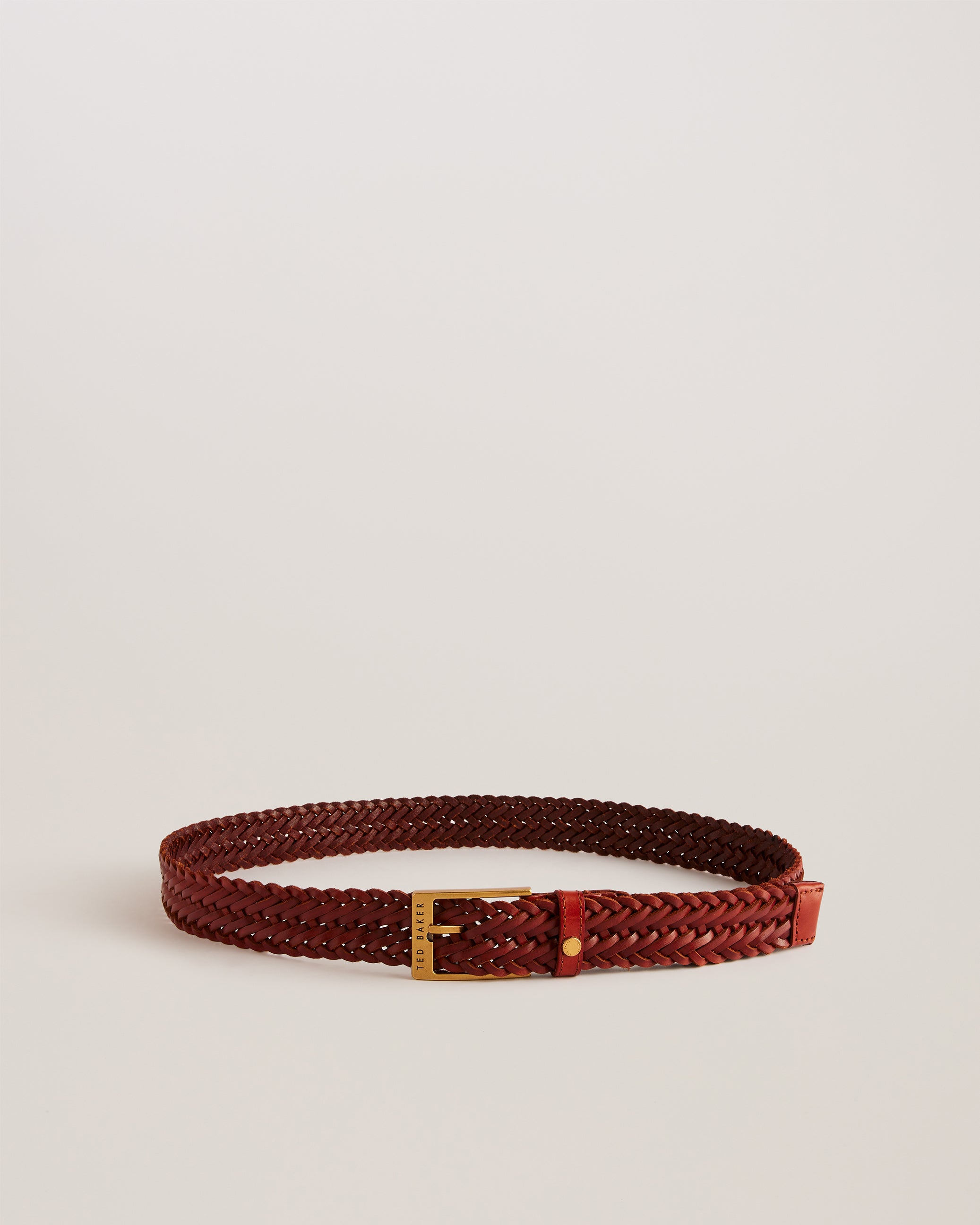 Braidie Braided Leather Belt Tan