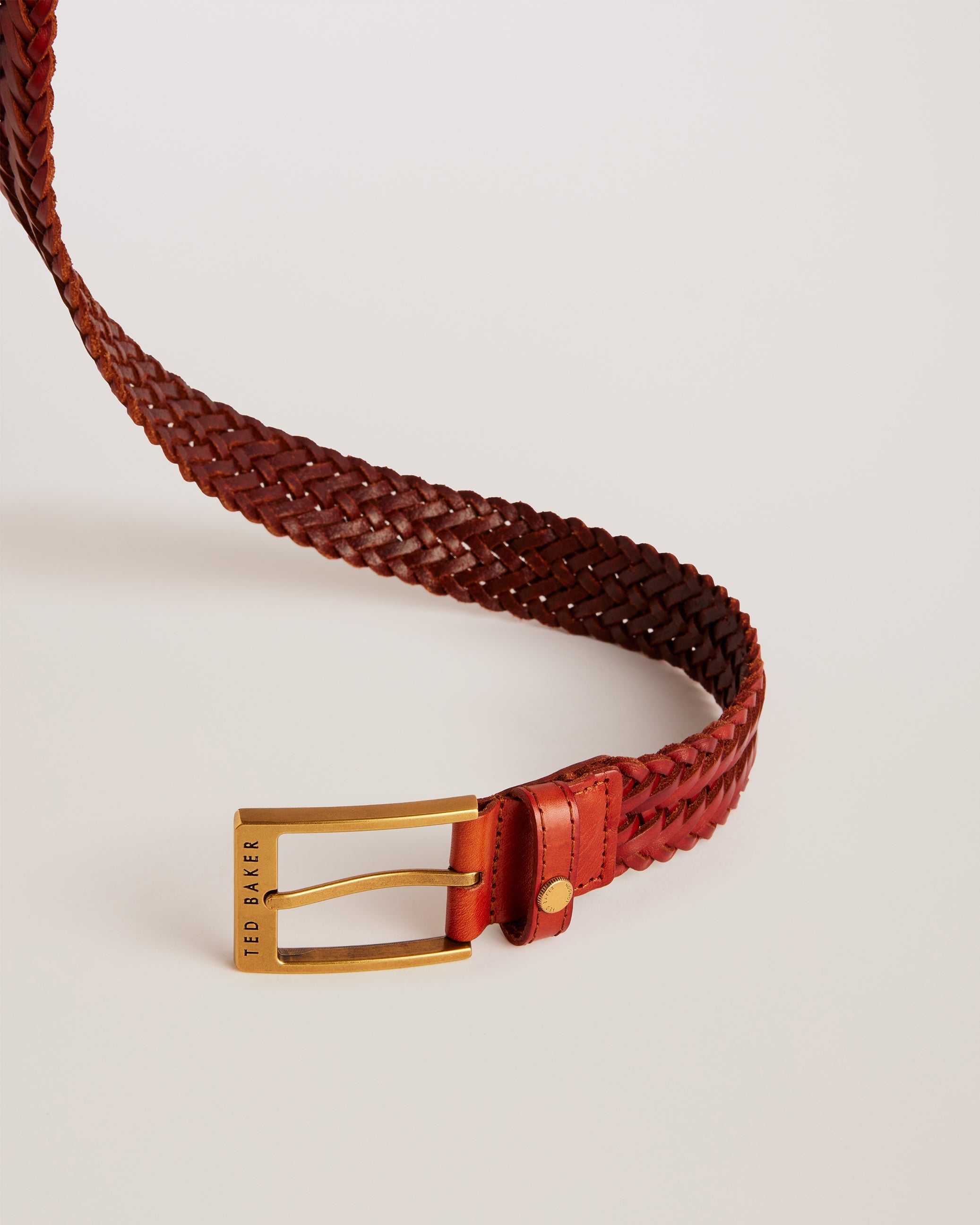 Braidie Braided Leather Belt Tan