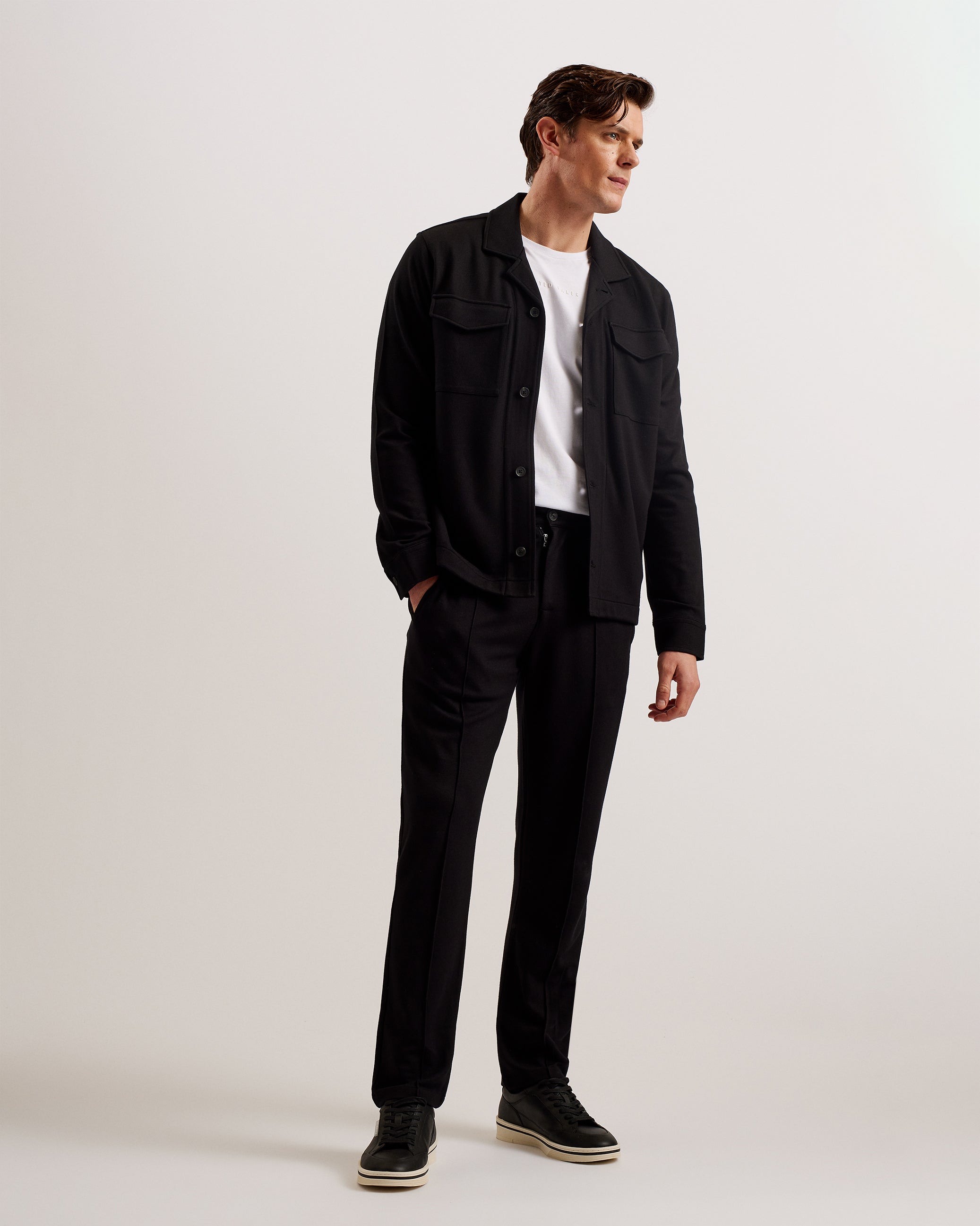 Risbee LS Regular Fit Jersey Shirt With Pock Black