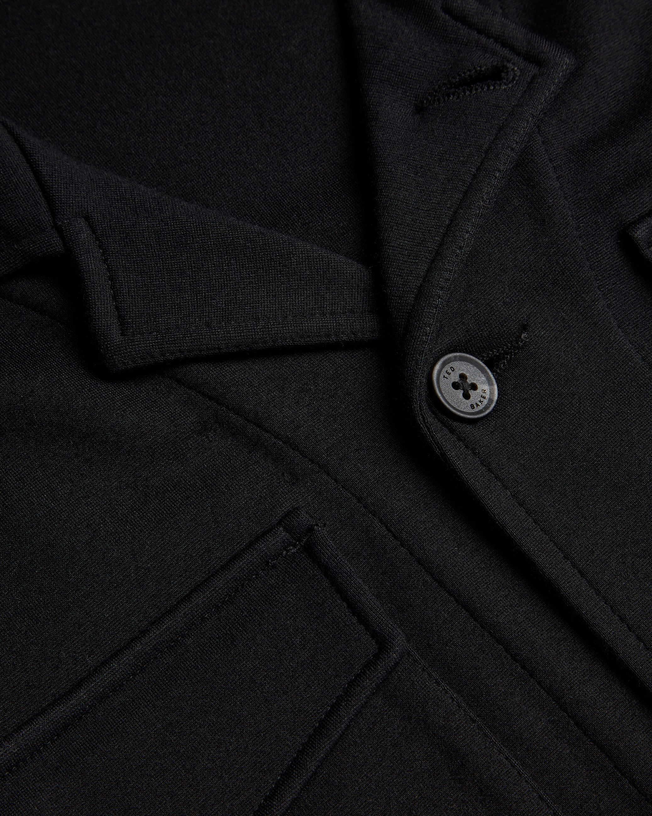 Risbee LS Regular Fit Jersey Shirt With Pock Black