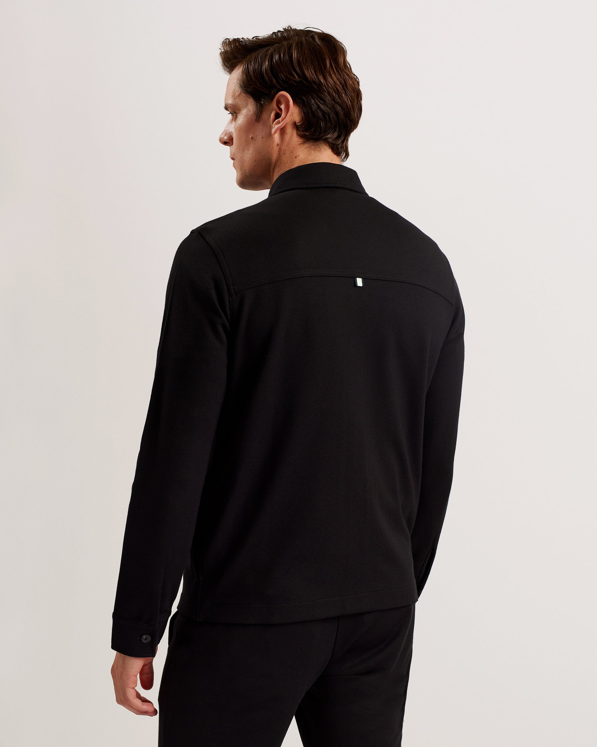 Risbee LS Regular Fit Jersey Shirt With Pock Black