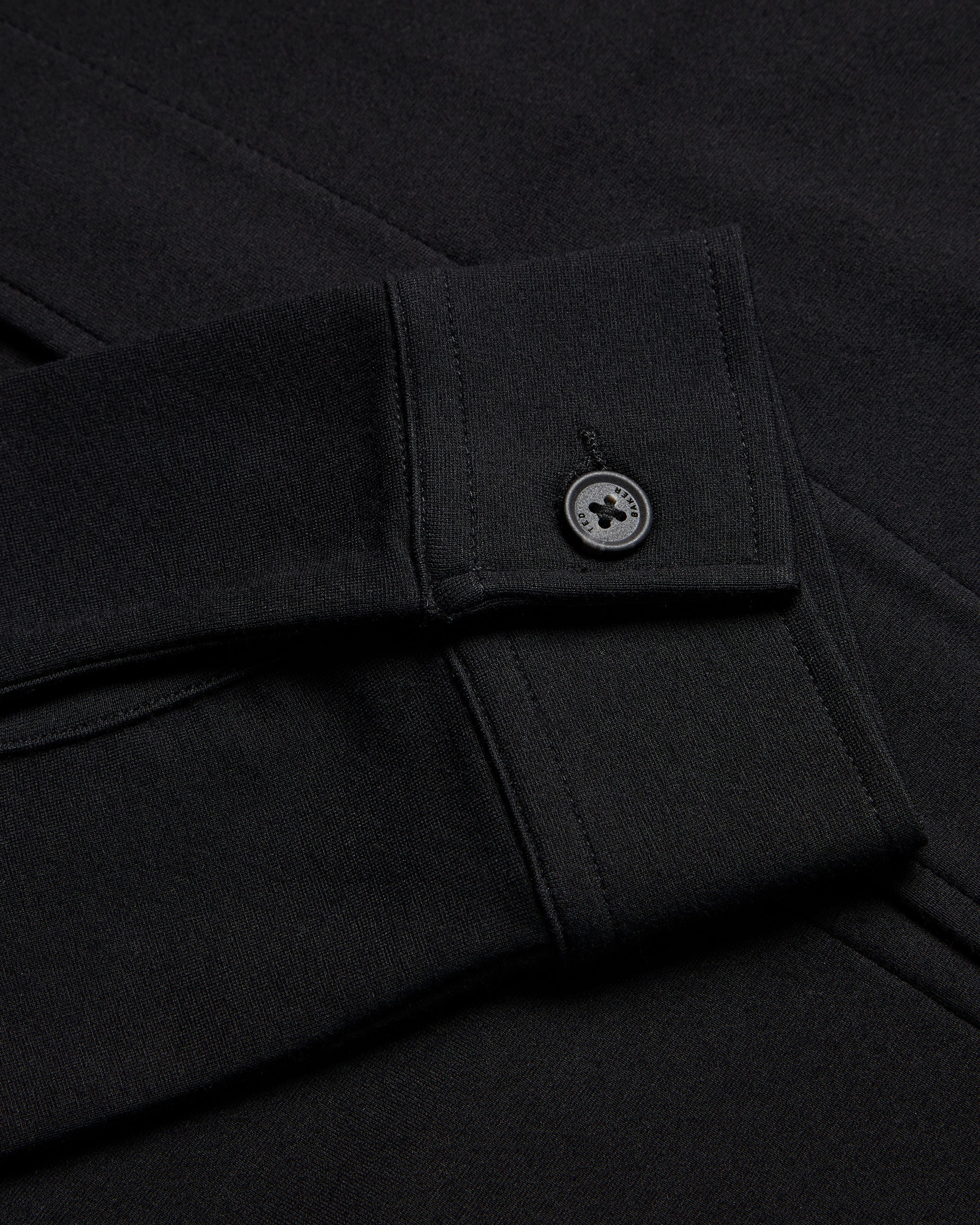 Risbee LS Regular Fit Jersey Shirt With Pock Black