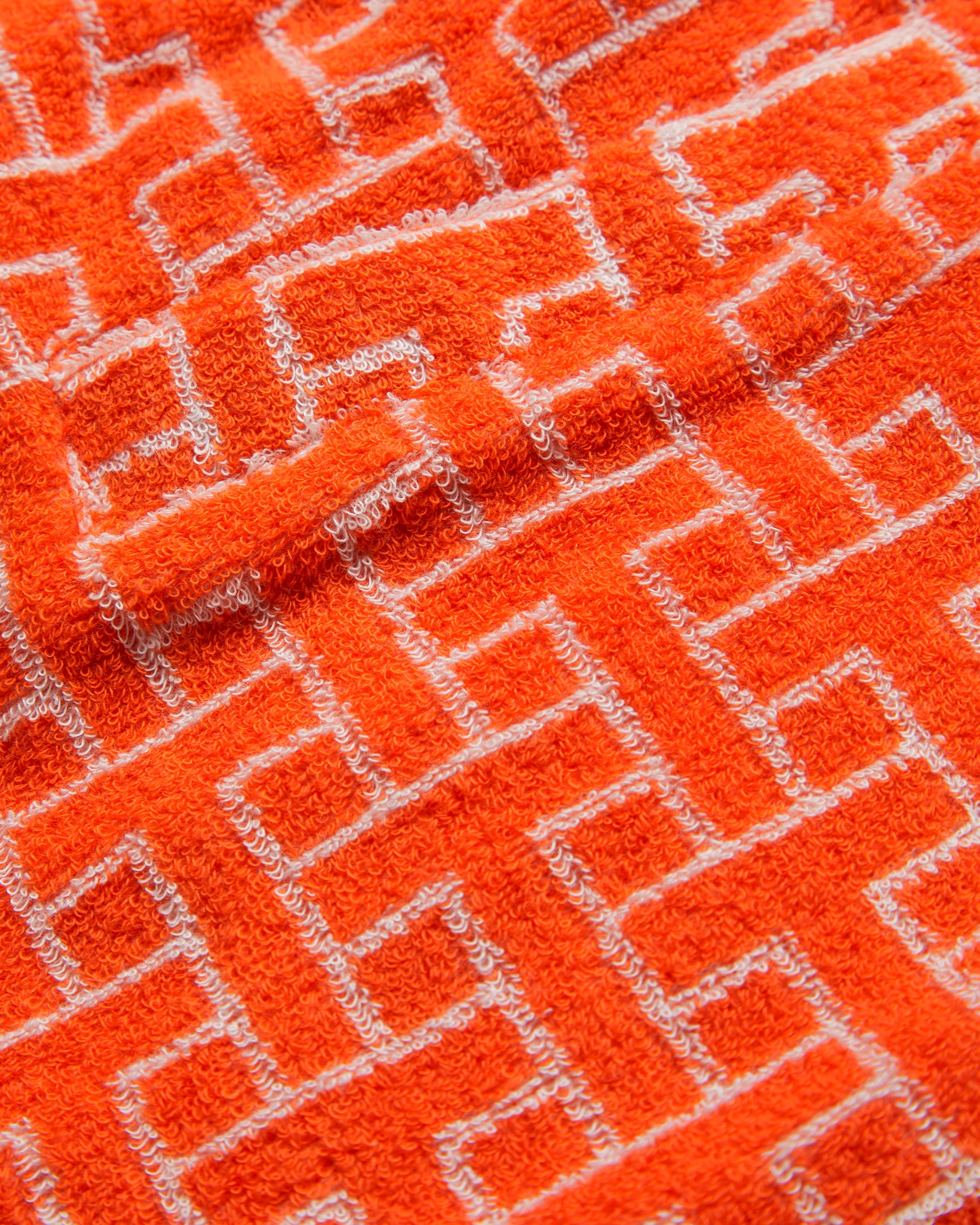 Ainbow Printed Towelling Jersey Shorts Brt-Orange