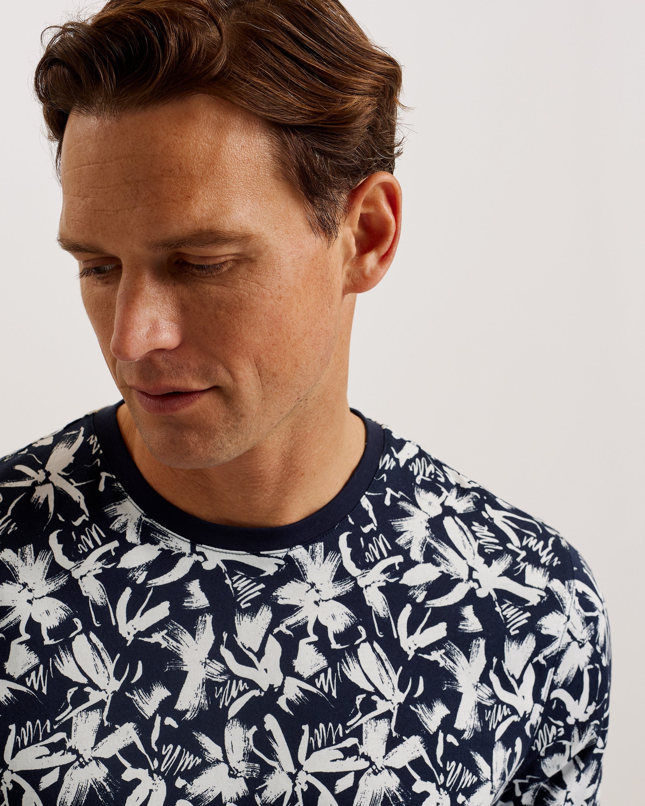 Dodems SS Regular Printed T-Shirt Navy