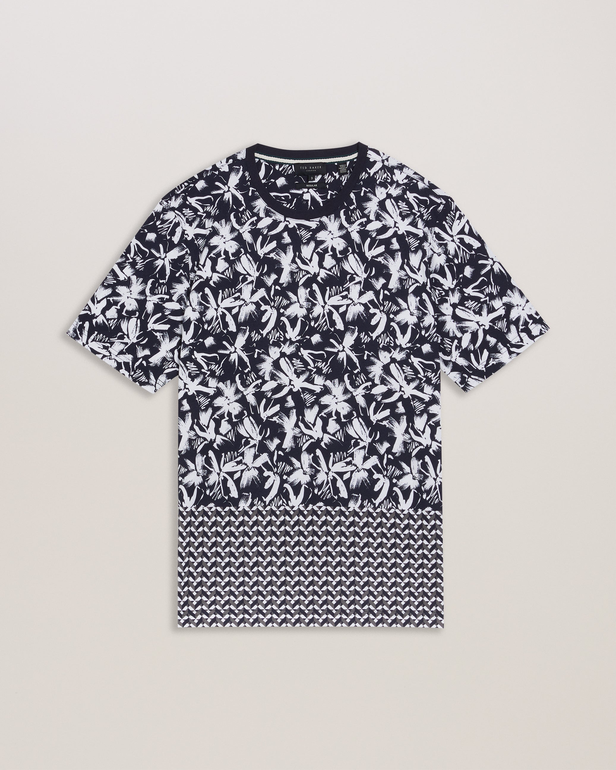 Dodems SS Regular Printed T-Shirt Navy