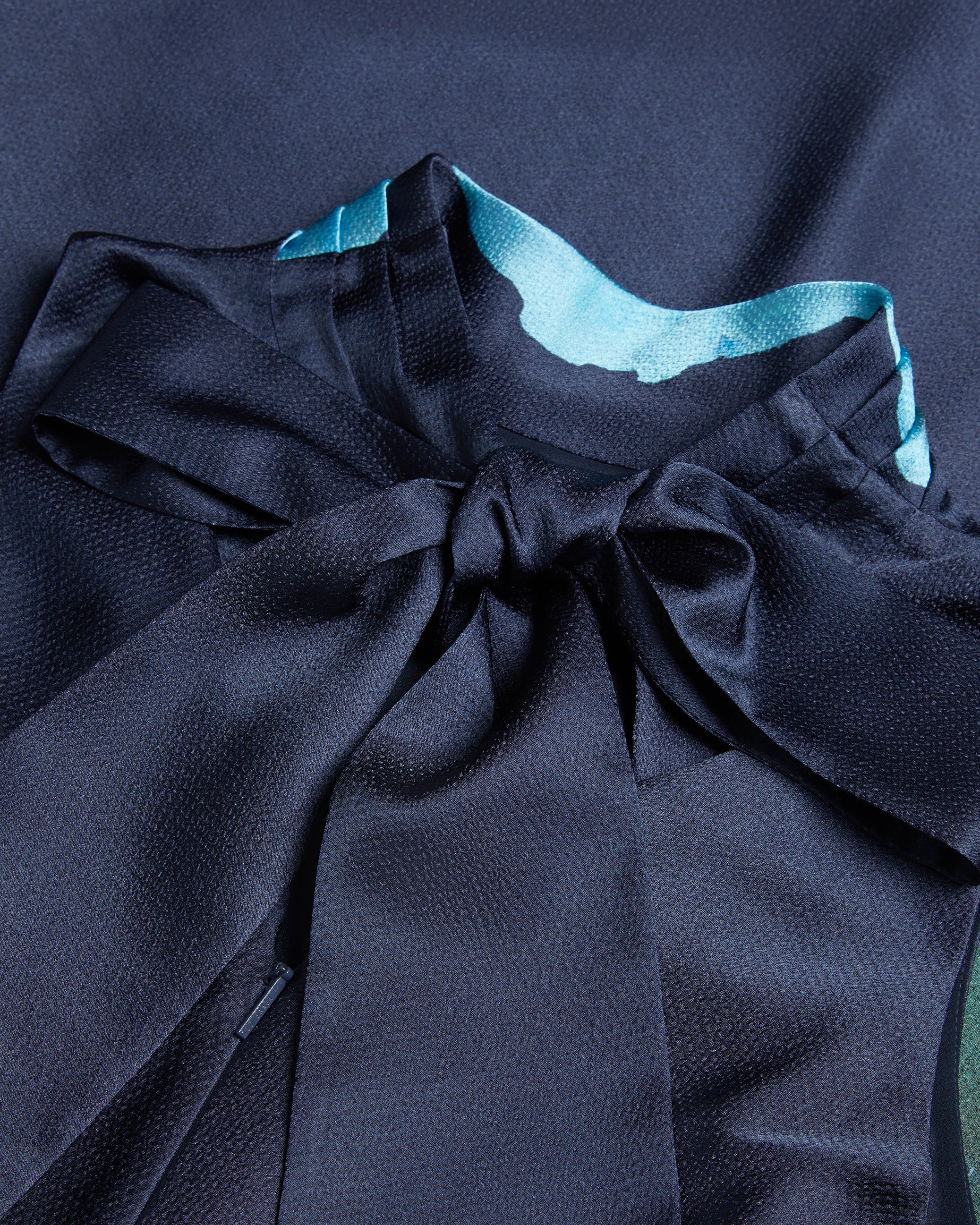 Timava Cowl Neck Midi Slip Dress Navy