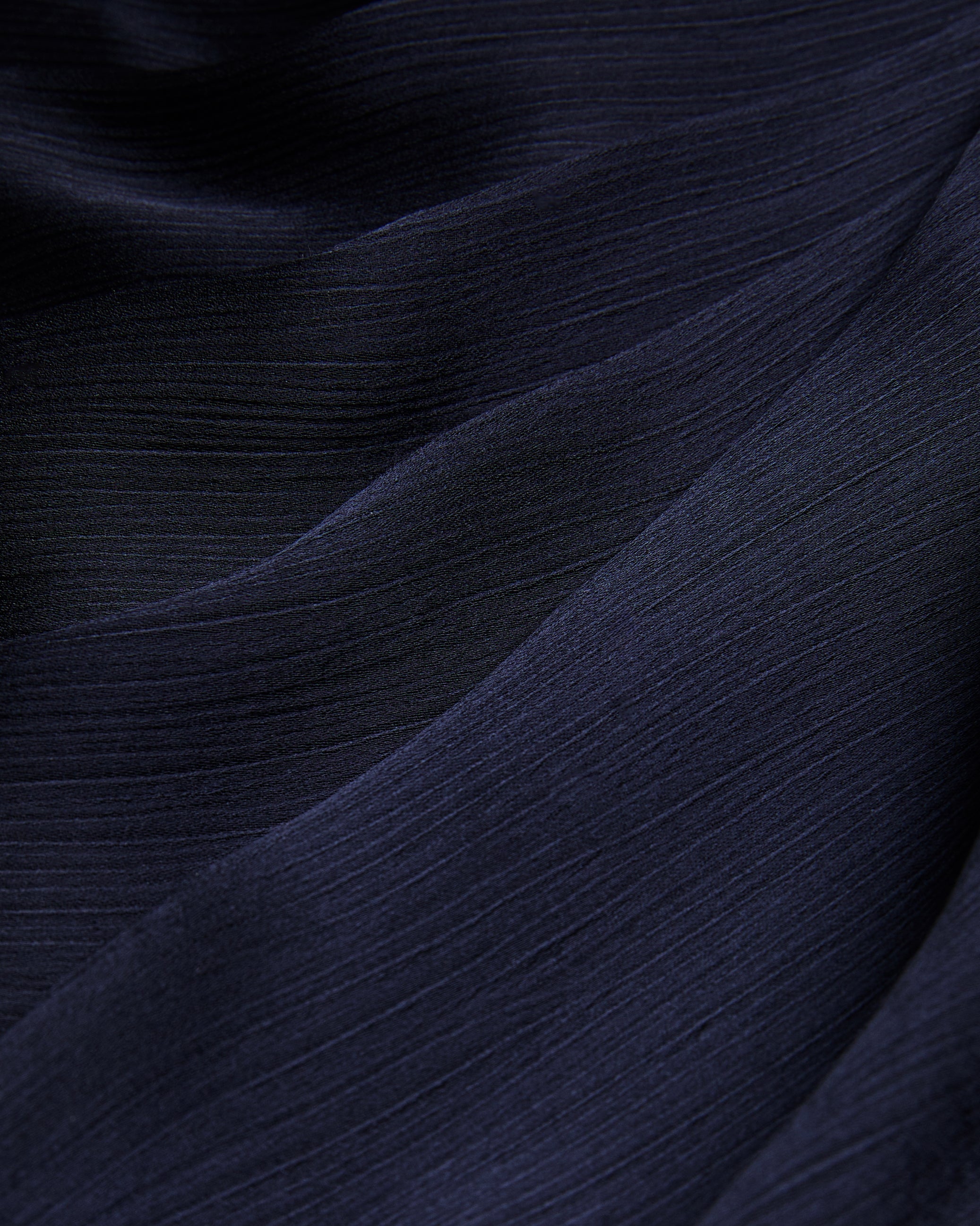 Misrina Drape Neck Cap Sleeve Top Navy