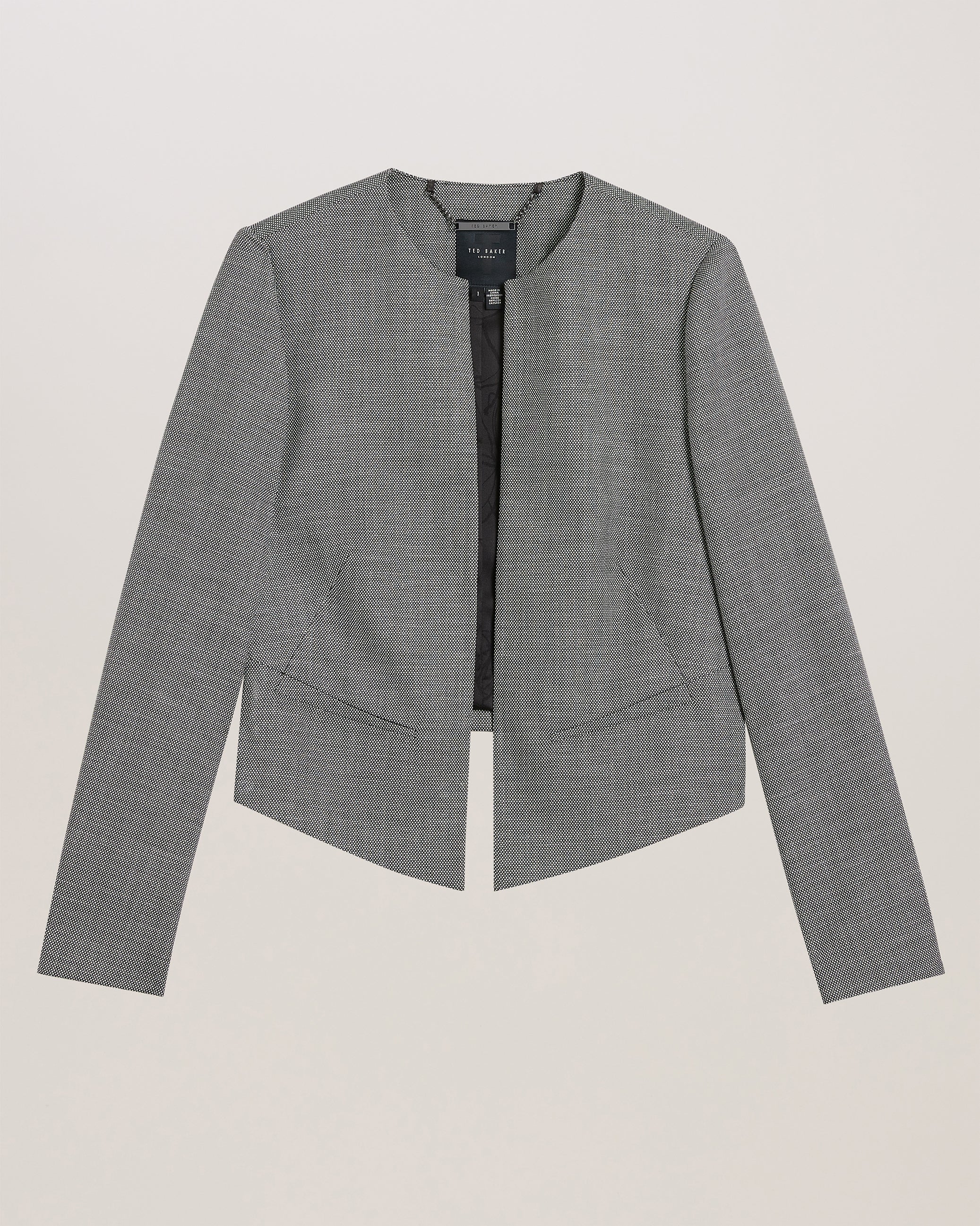 Yutaka Cropped Tailored Jacket Black