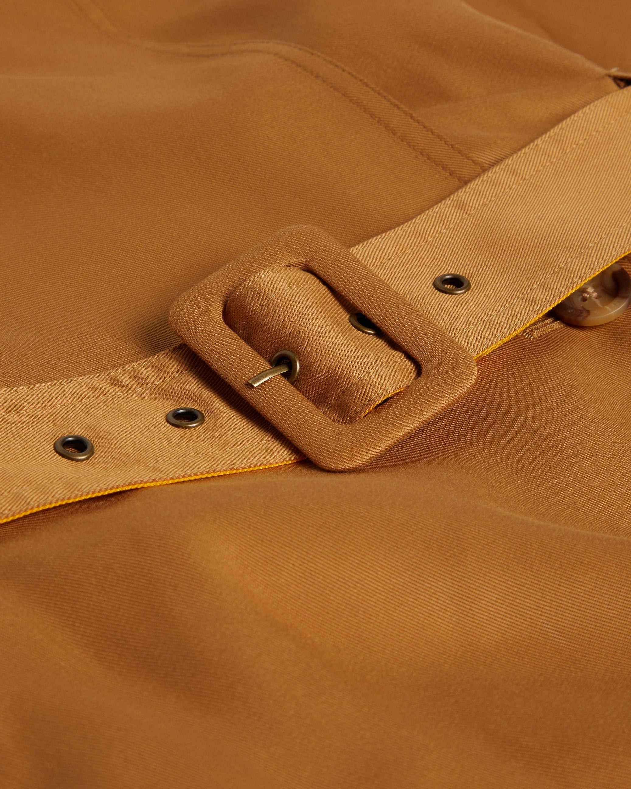Biferno Colour Block Trench Coat Brown