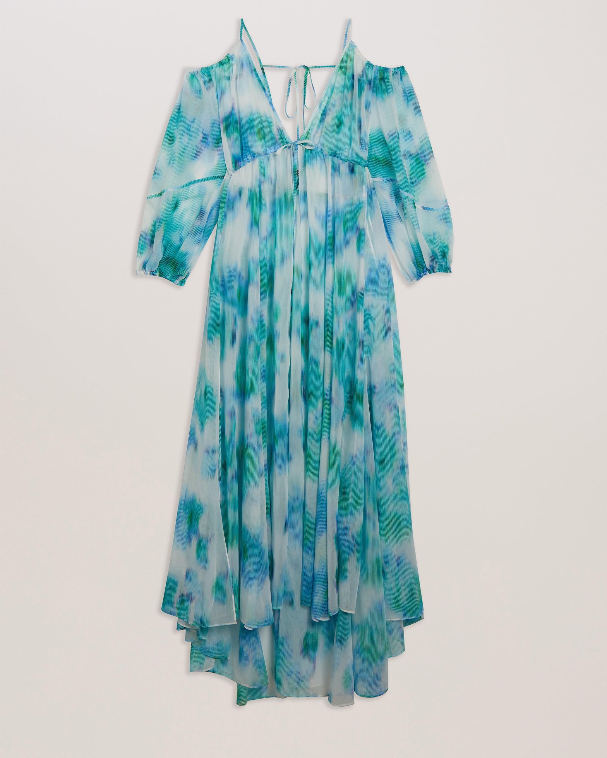 Meriann Maxi Cover Up With Cold Shoulder Ivory