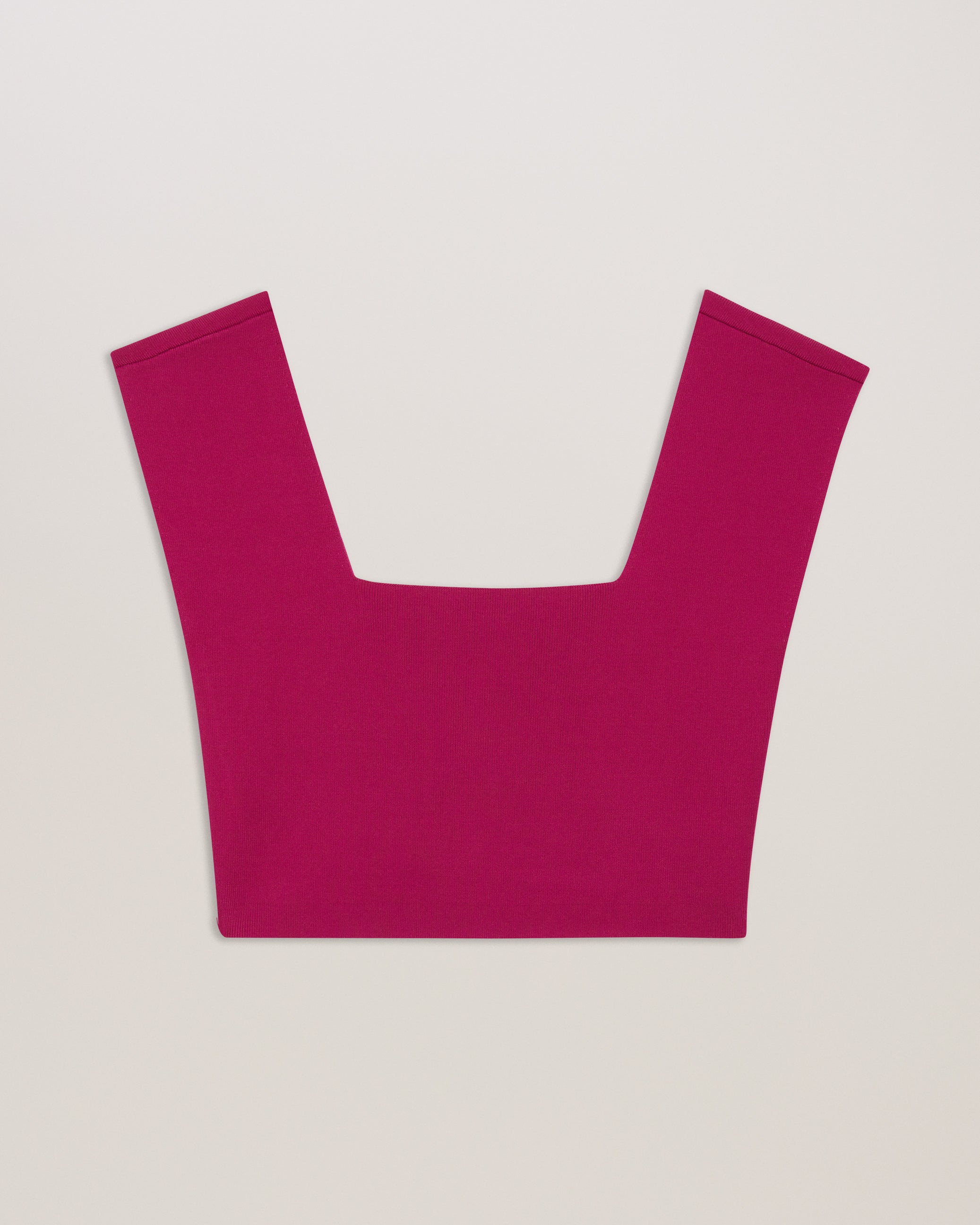 Brenha Cropped Knit Vest Top Purple