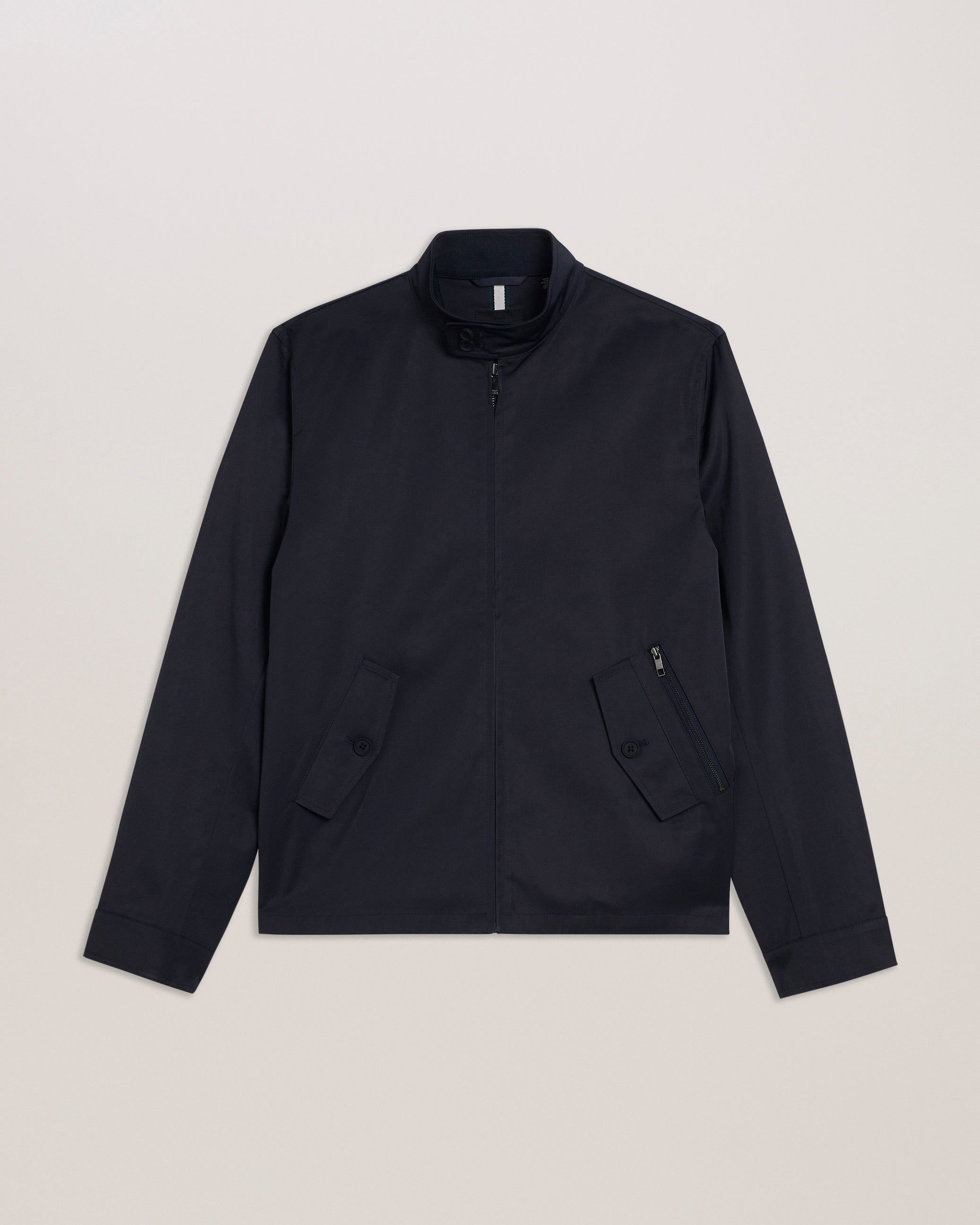Shop Lehurst Funnel Neck Harrington Jacket Navy for Men Online