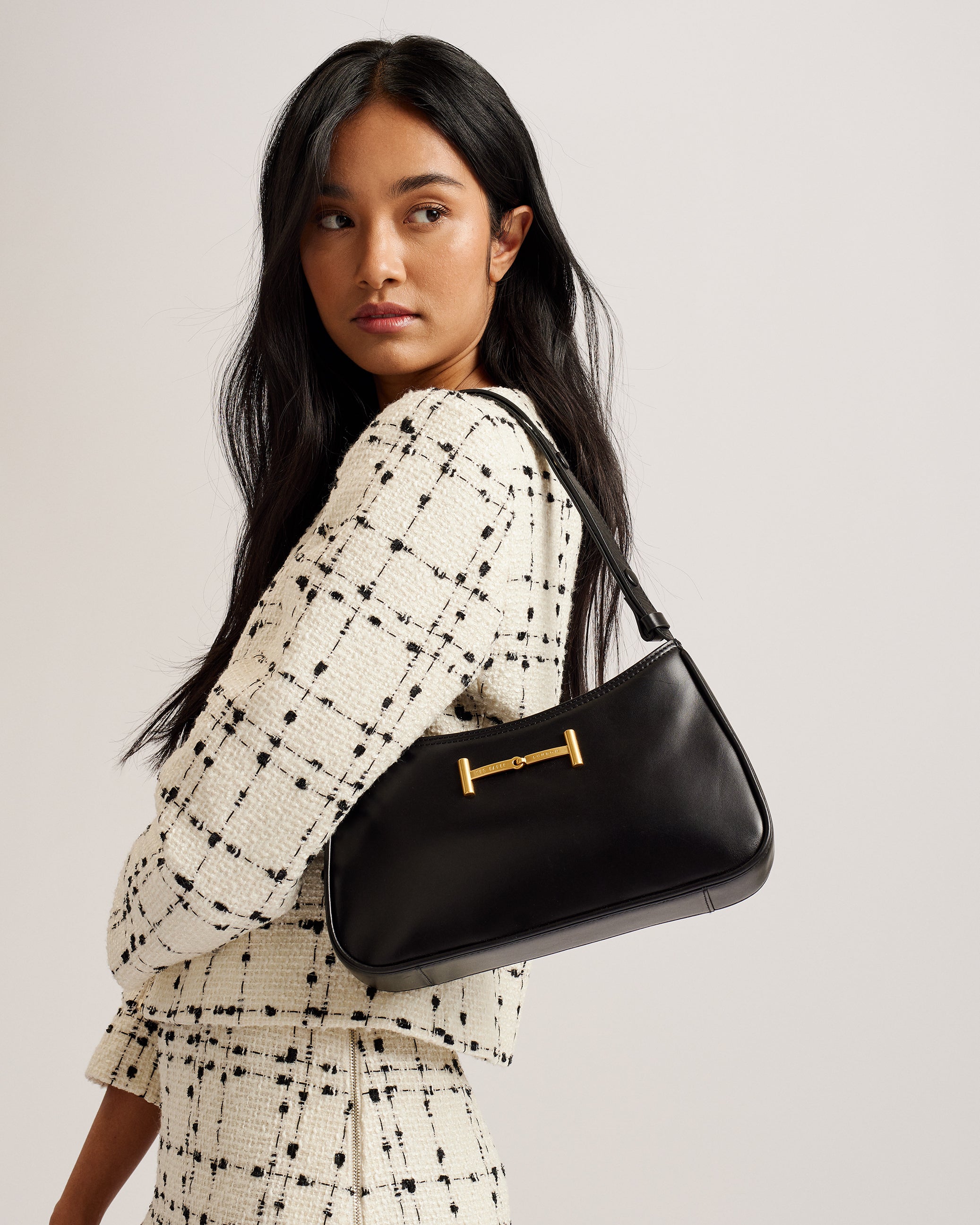 Edalli Equestrian Baguette Bag Black