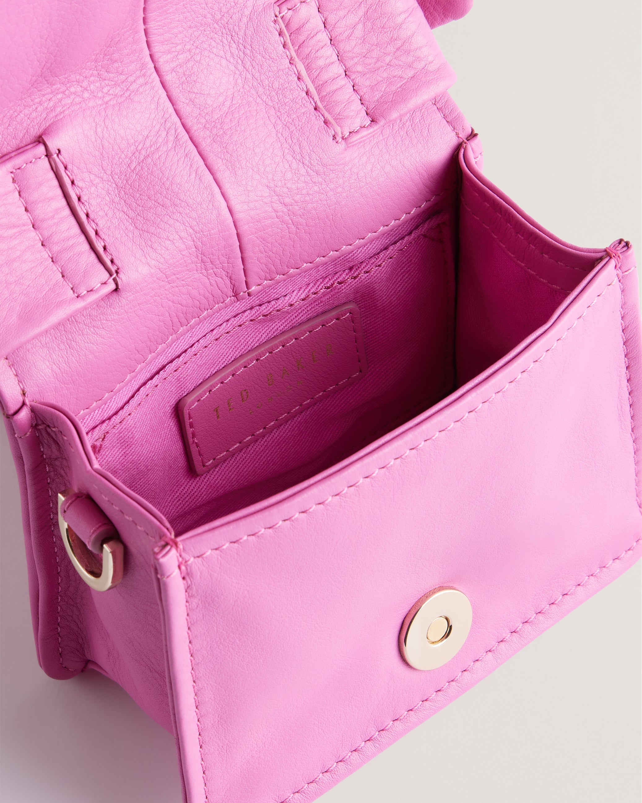 Nialinn Soft Knot Mini Bow Bag Brt-Pink