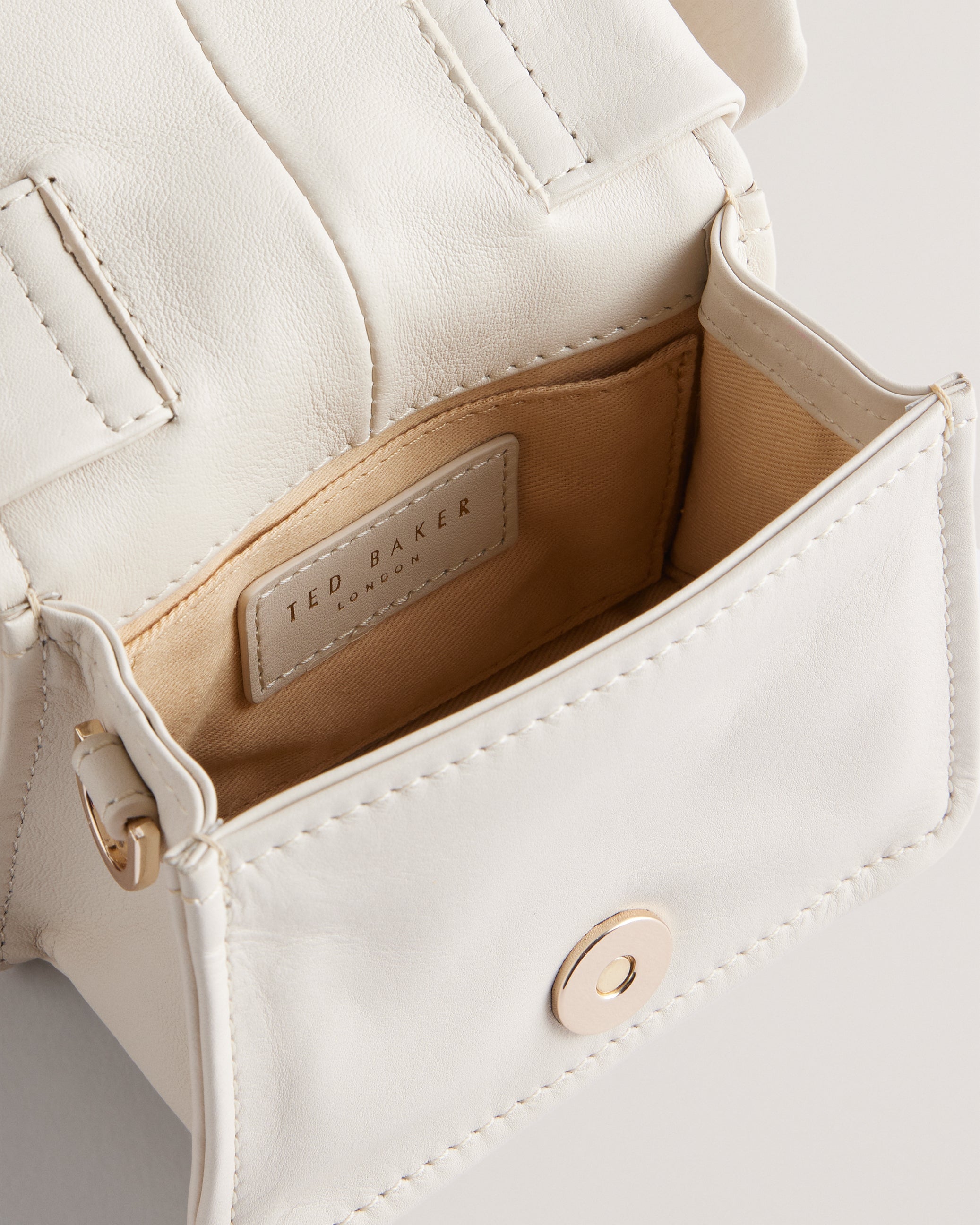 Nialinn Soft Knot Mini Bow Bag Ivory