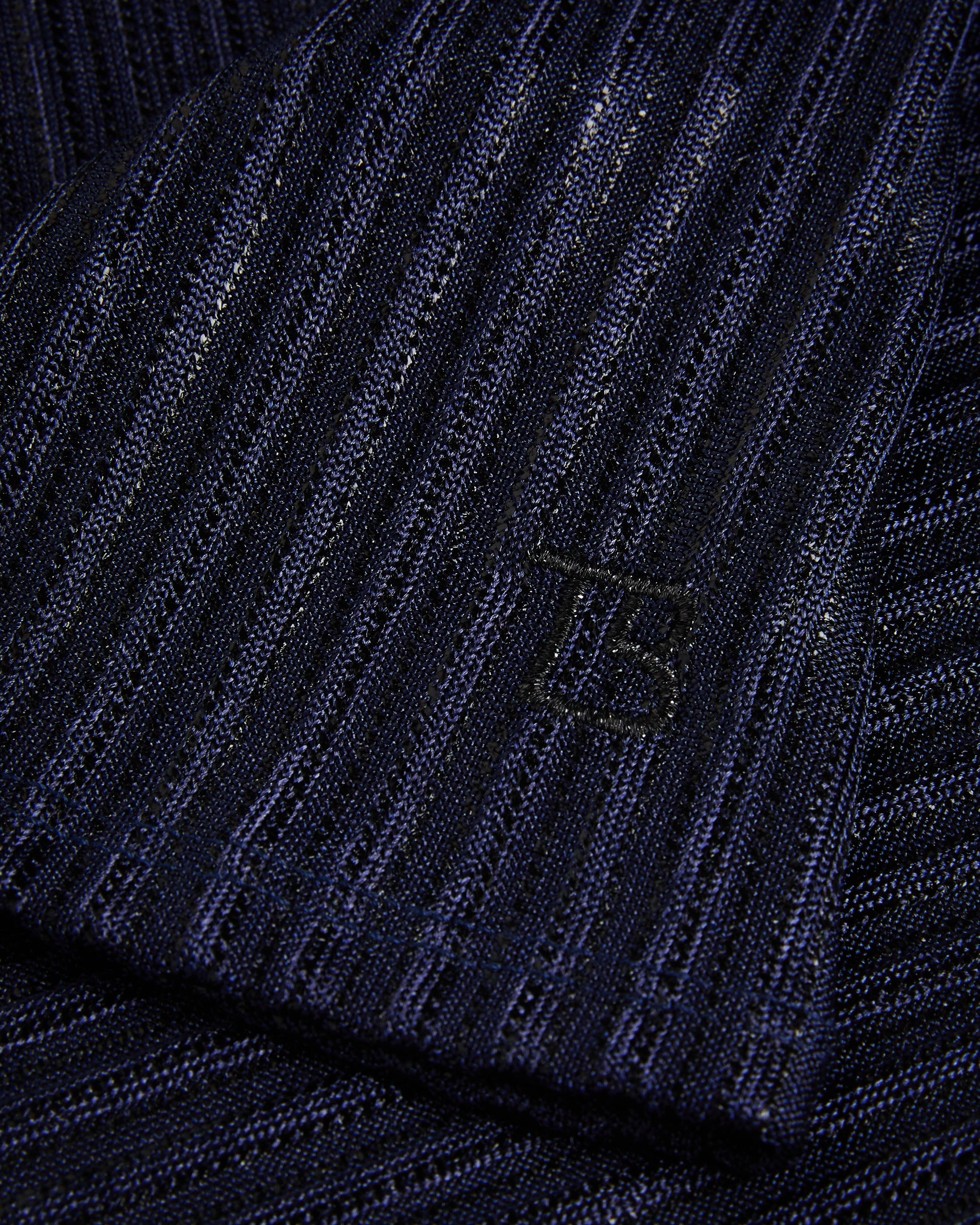 Katrino Metallic Fitted Tee Navy