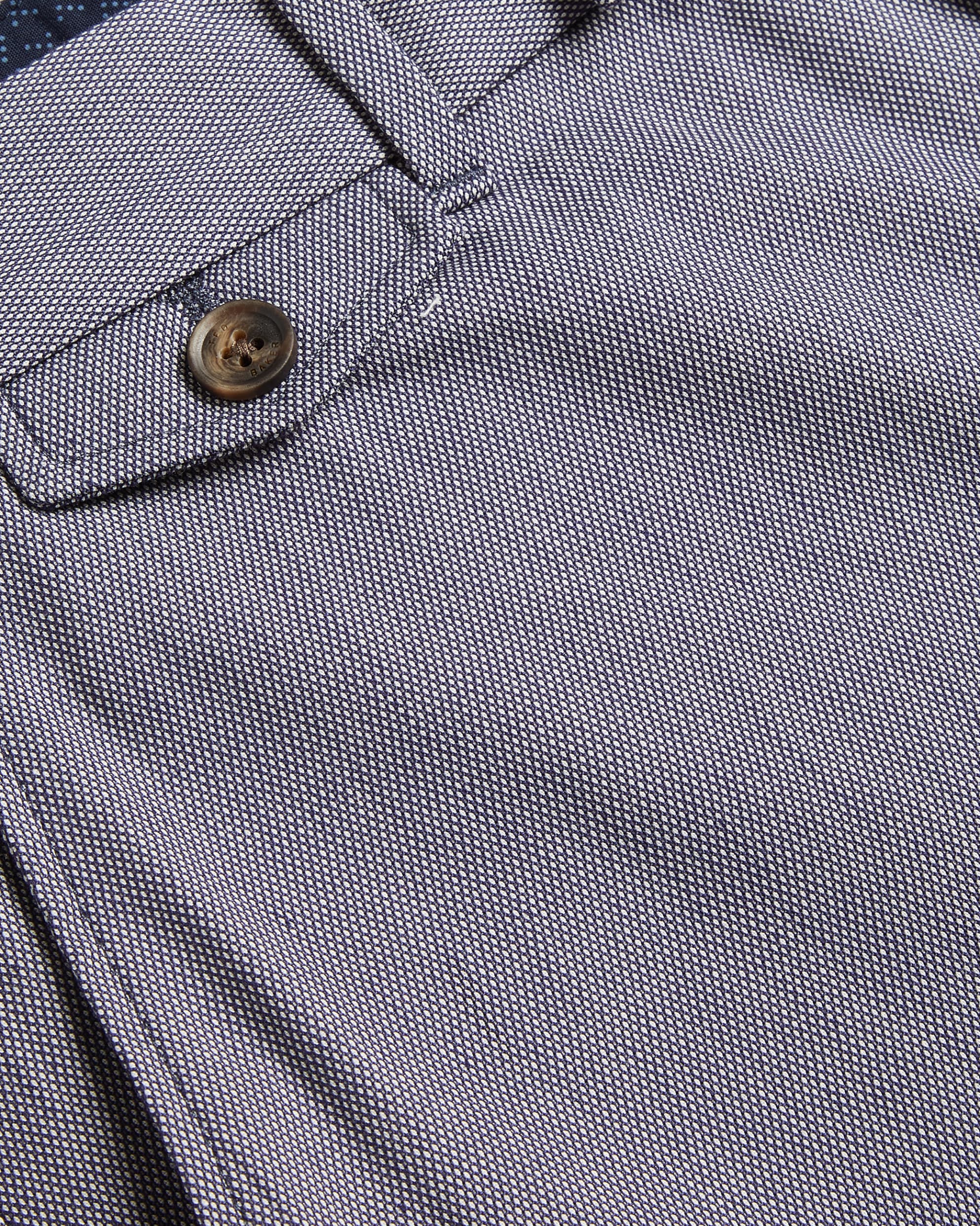 Turney Slim Fit Textured Cotton Chinos Blue