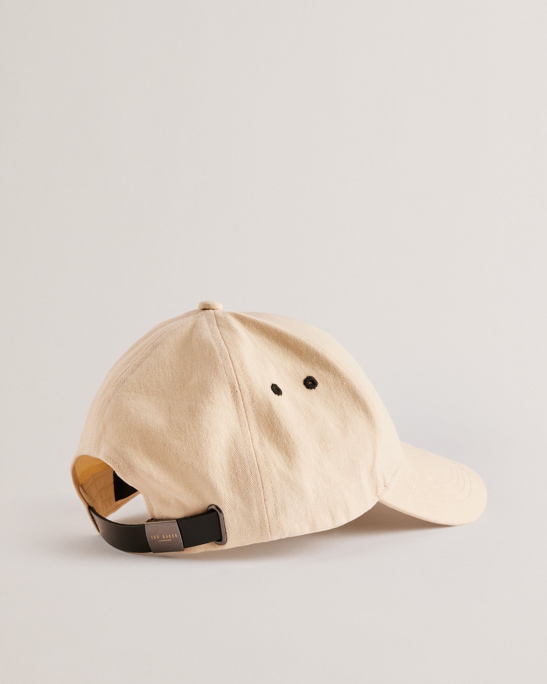 Fredds Branded Cap With Leather Strap White