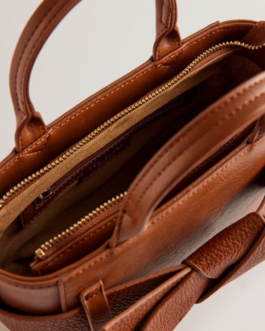 Jimisie Mini Knot Bow Bag Tan