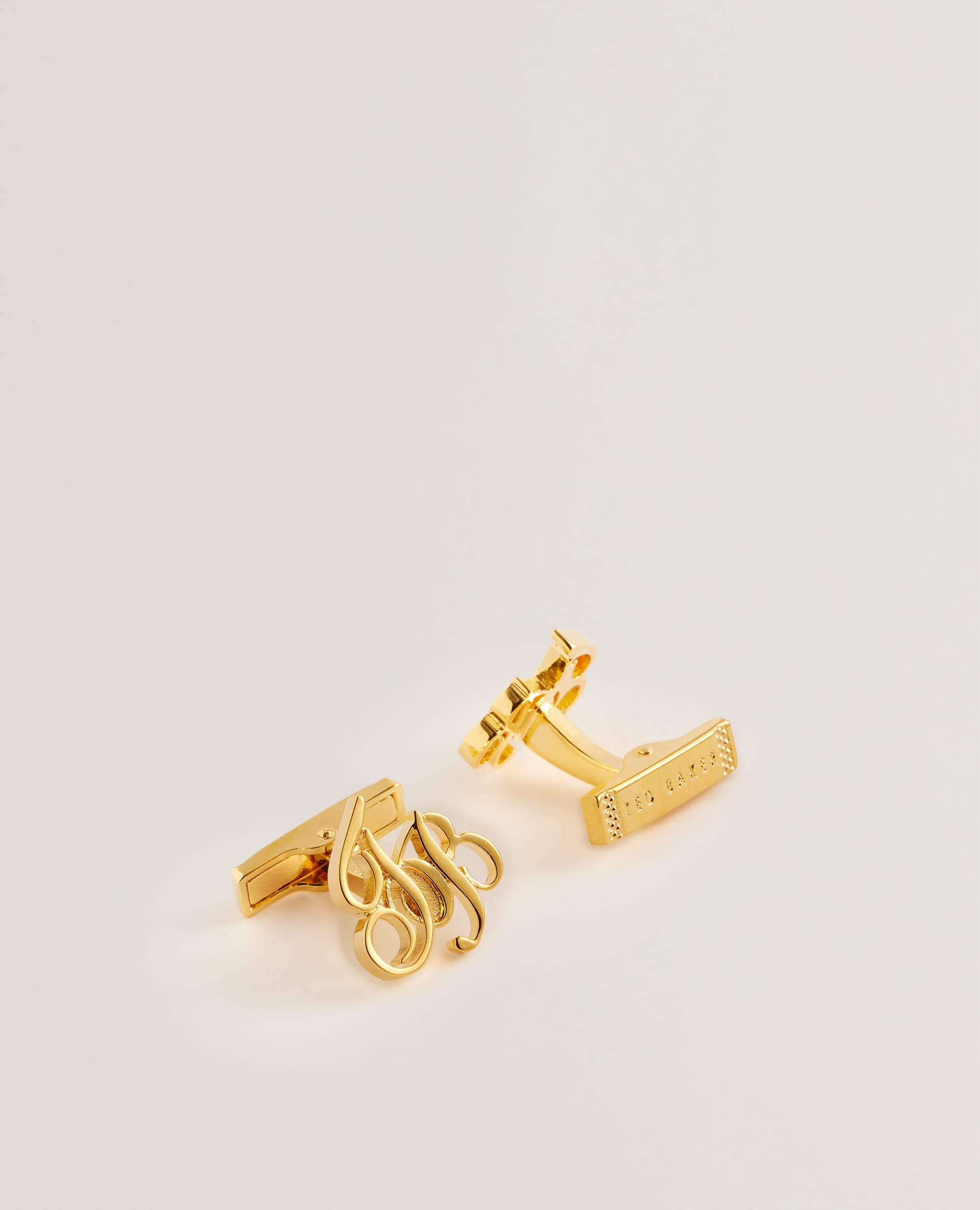 Tb Monogram Logo Cufflinks Gold-Col
