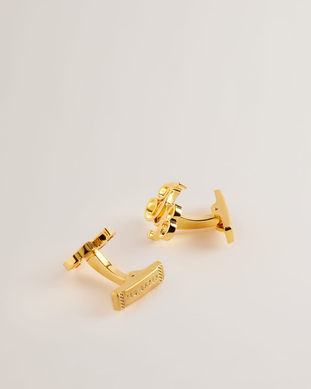 Tb Monogram Logo Cufflinks Gold-Col