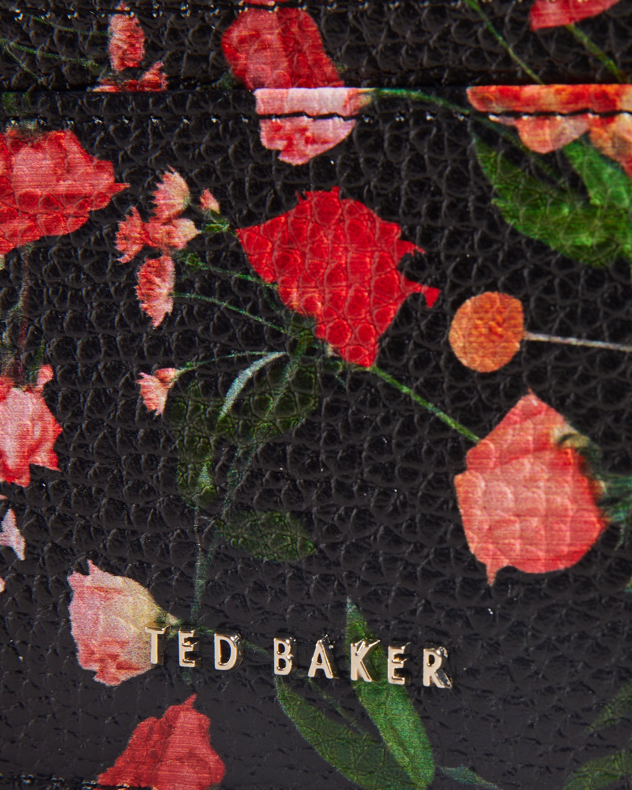 Otily Floral Printed Card Holder Black