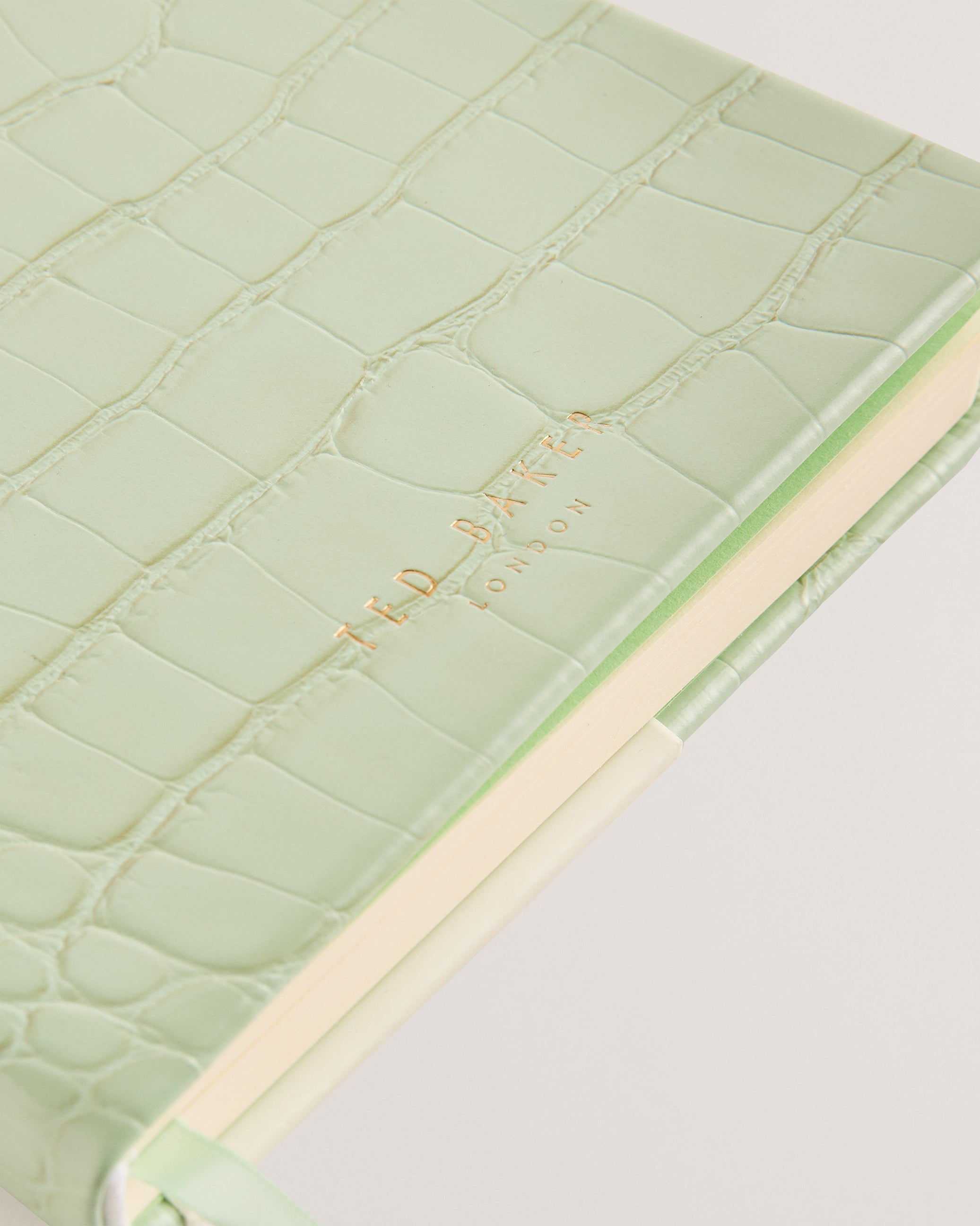 Brendas Imitation Croc A5 Notebook Pl-Green