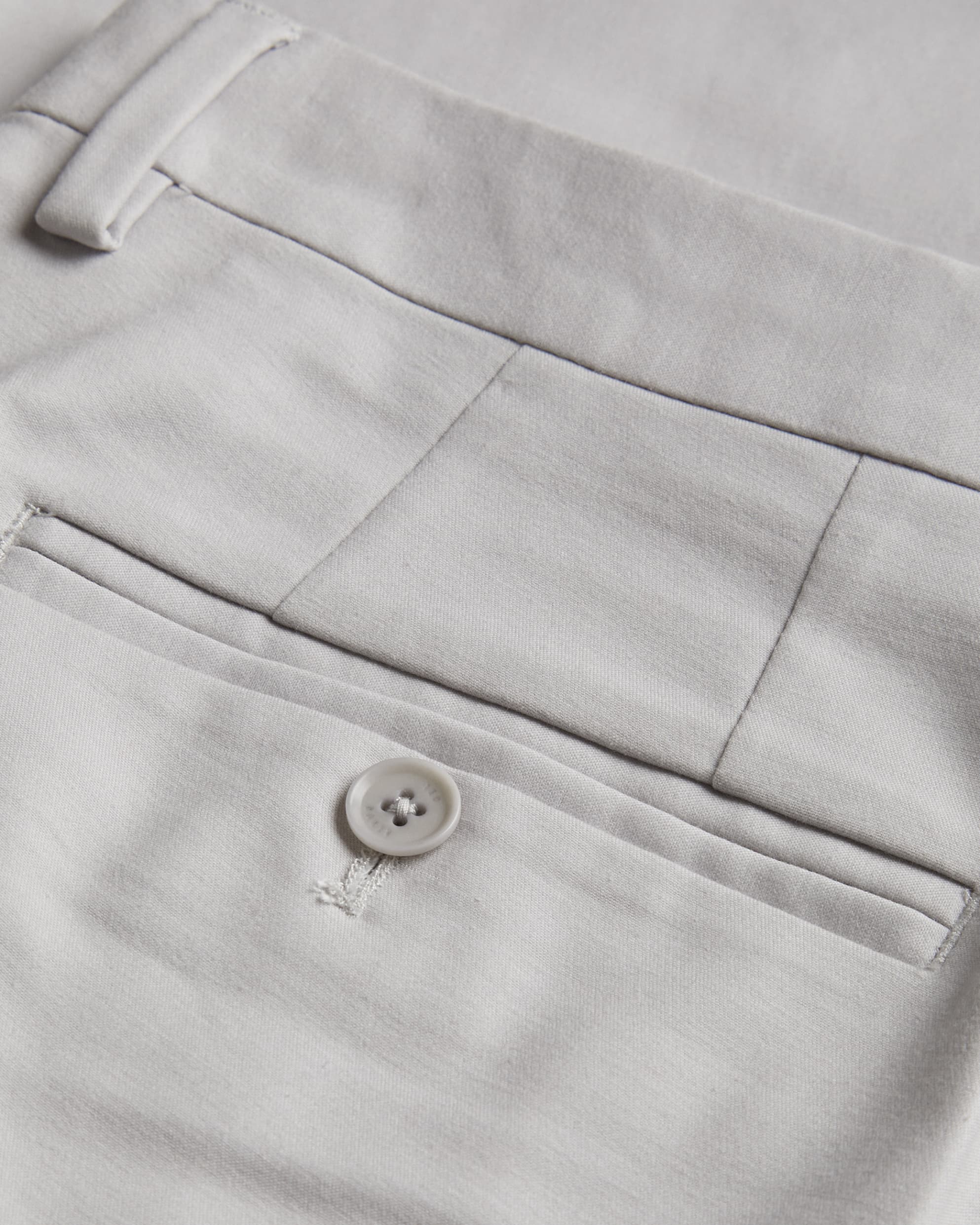 Felixt Slim Fit Cotton Tailored Trousers Lt-Grey