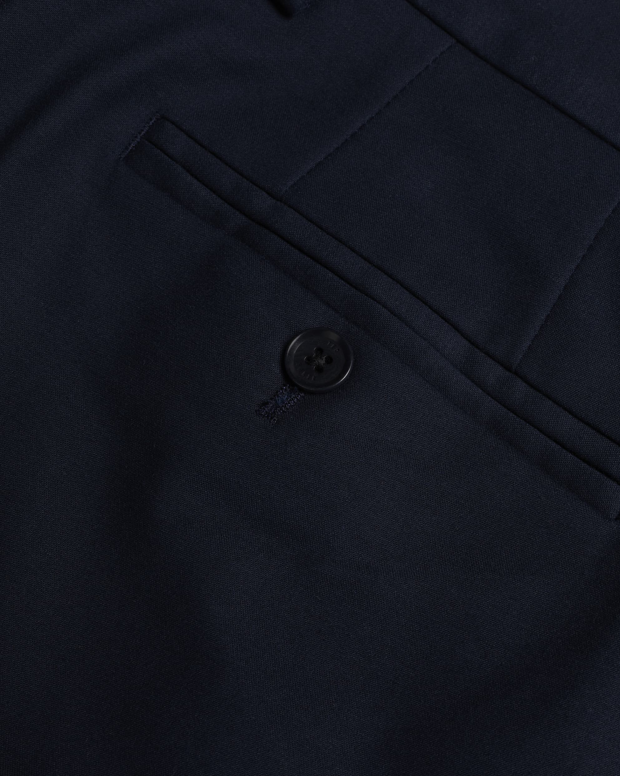 Felixt Slim Fit Cotton Tailored Trousers Navy