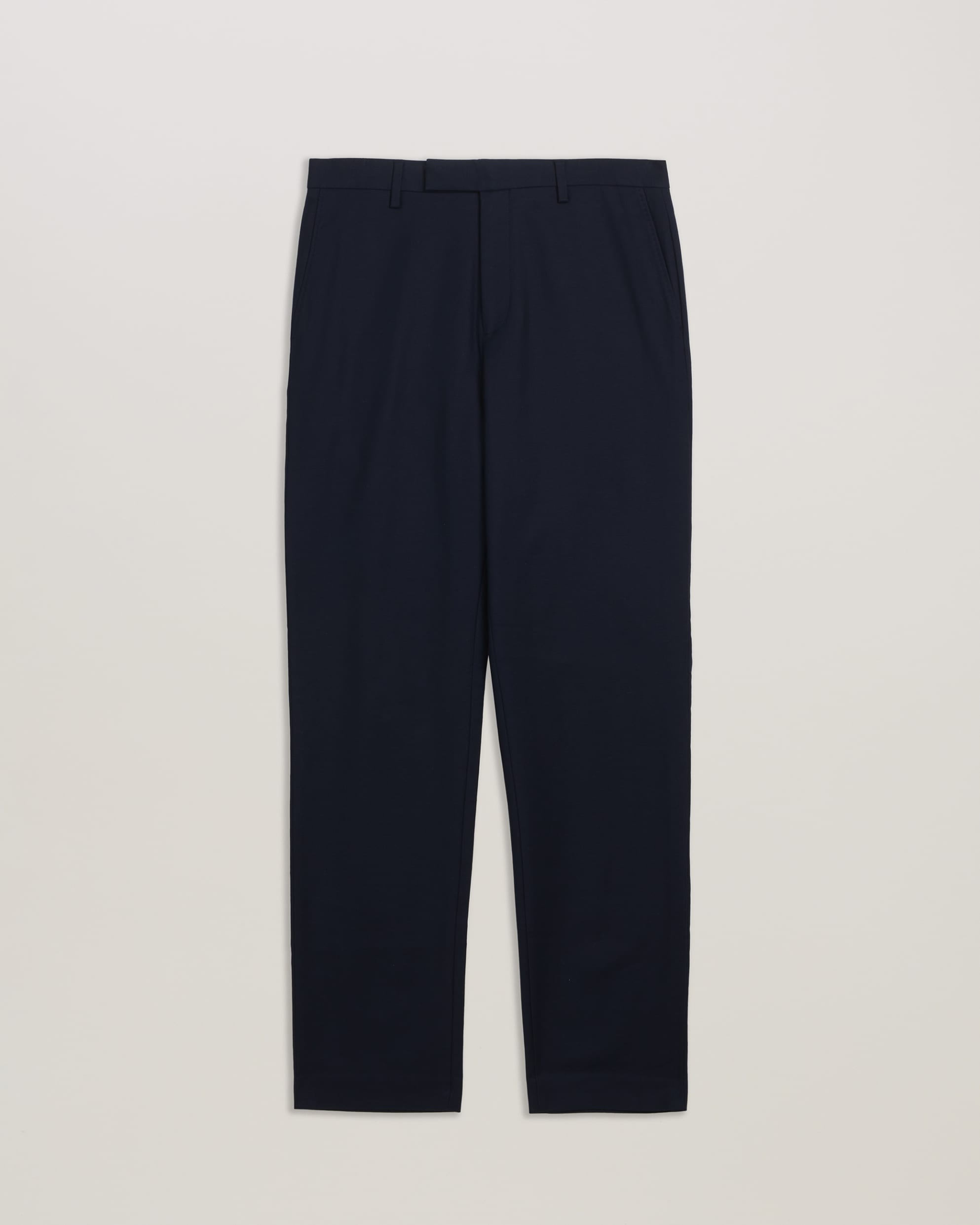 Felixt Slim Fit Cotton Tailored Trousers Navy
