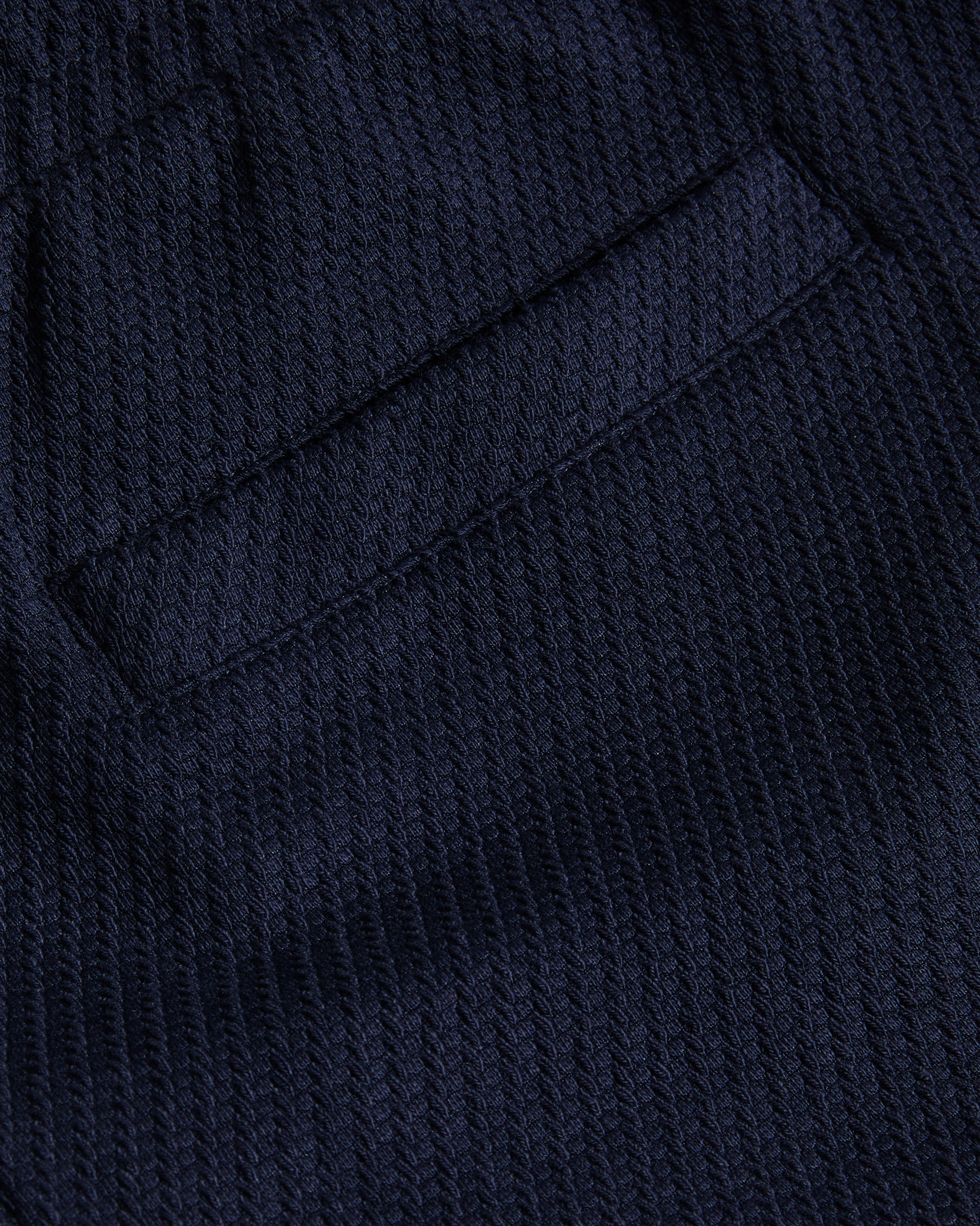 Pensho Relaxed Textured Jersey Shorts Navy