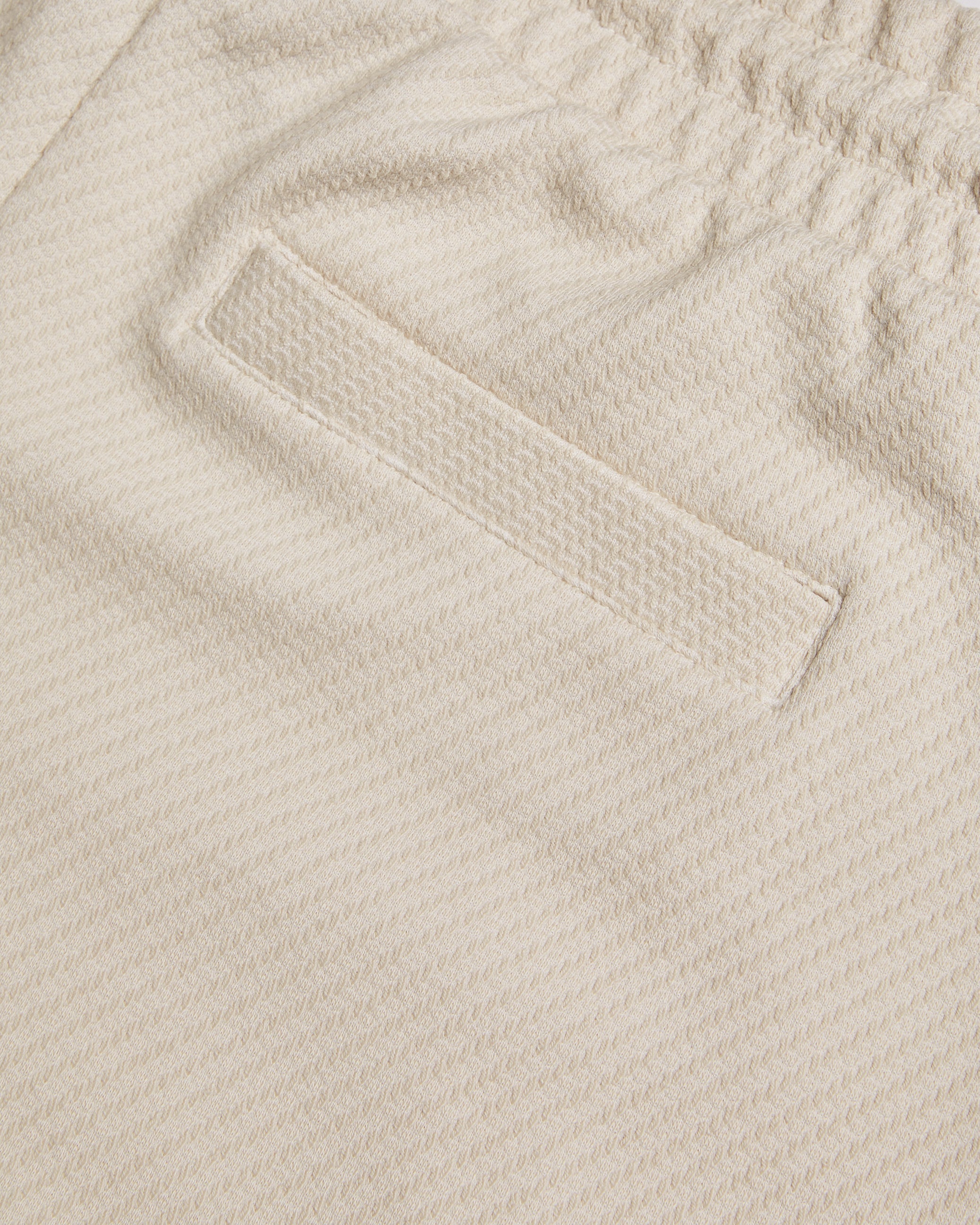 Pensho Relaxed Textured Jersey Shorts Stone