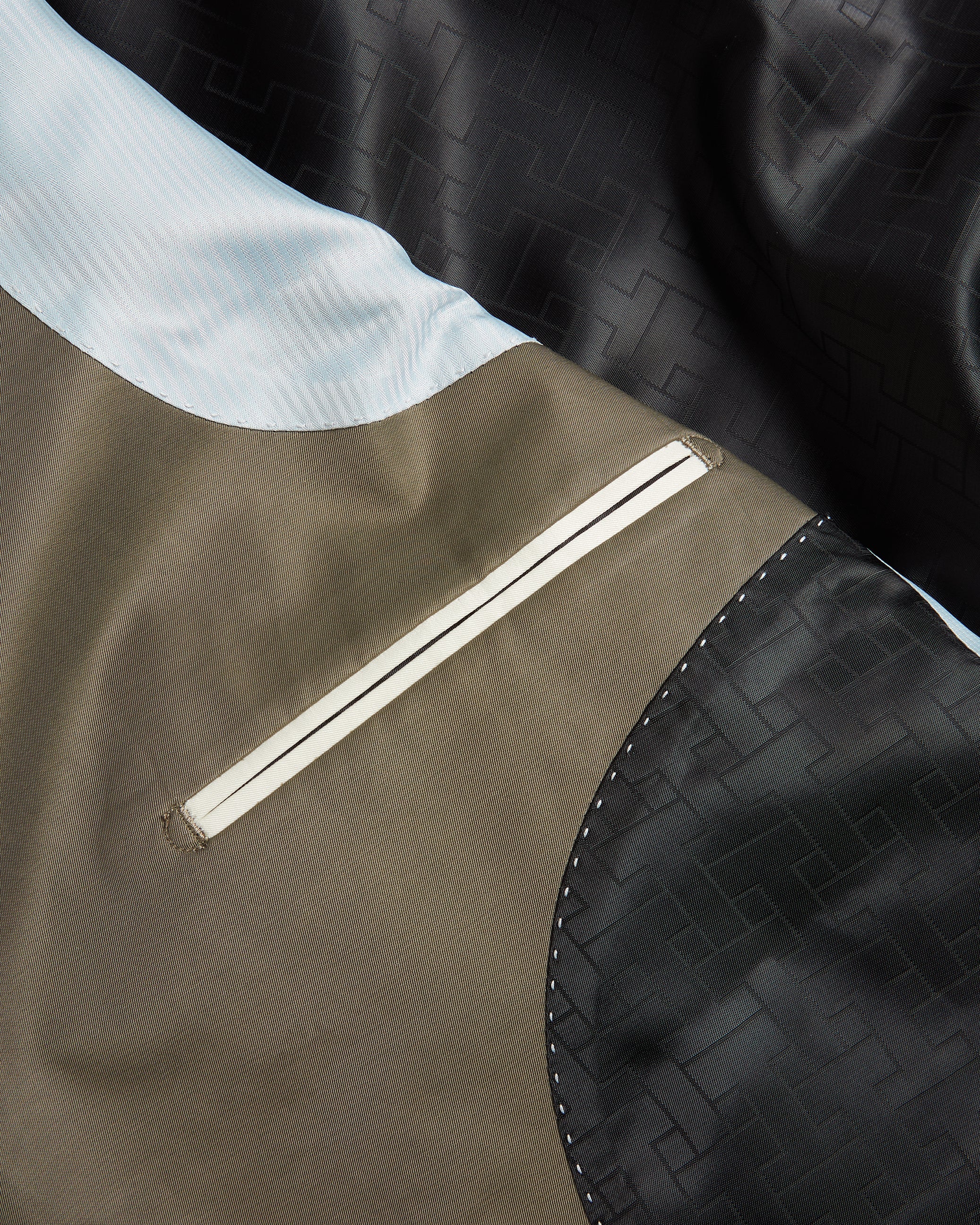 Mafairj SB2 Notch Lapel Nylon Blazer Khaki