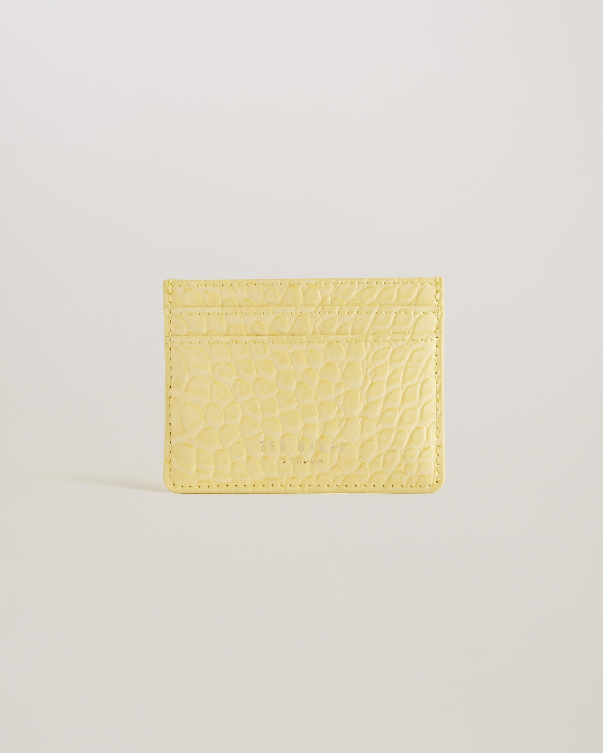 Coly Imitation Croc Card Holder Lt-Yellow
