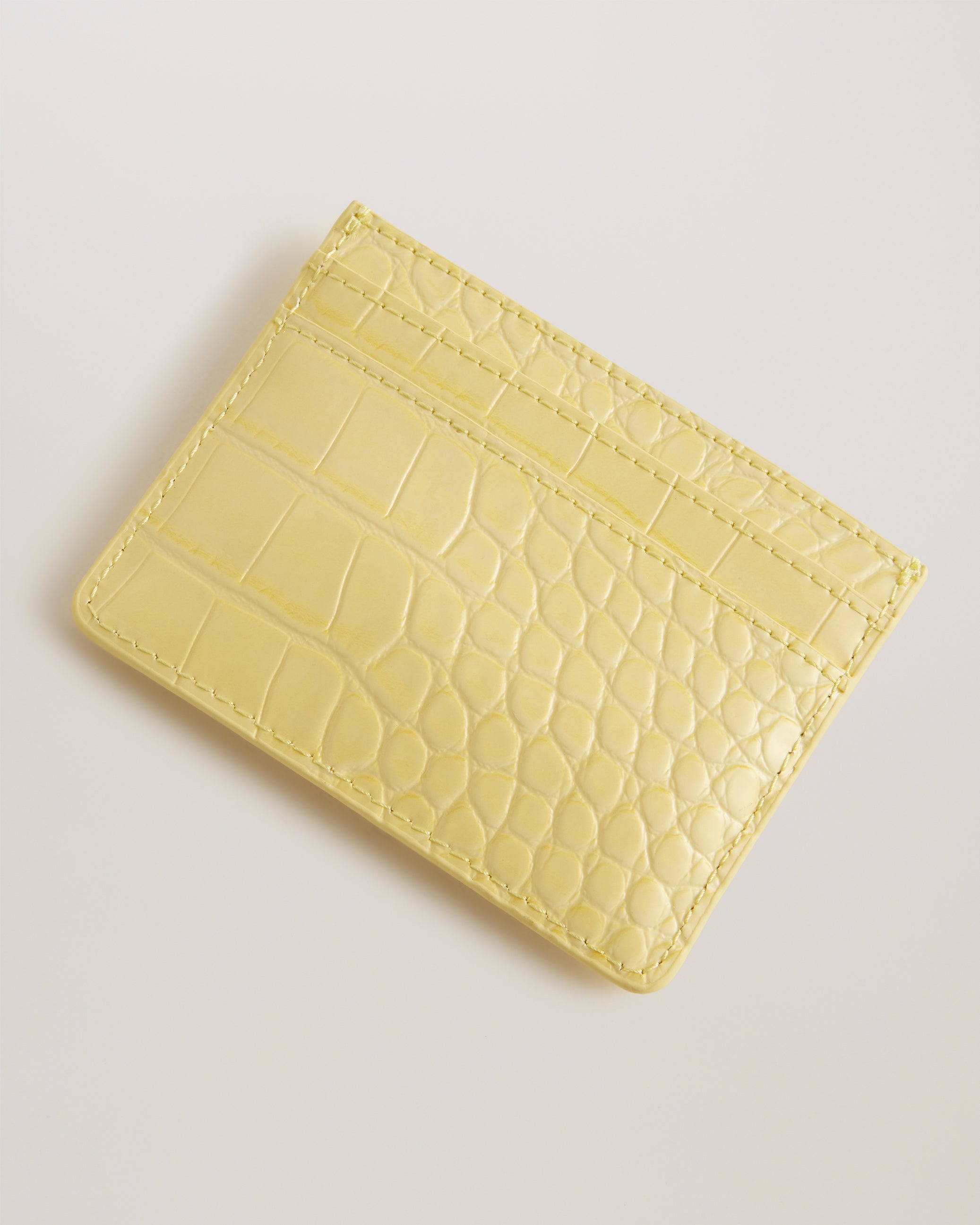 Coly Imitation Croc Card Holder Lt-Yellow