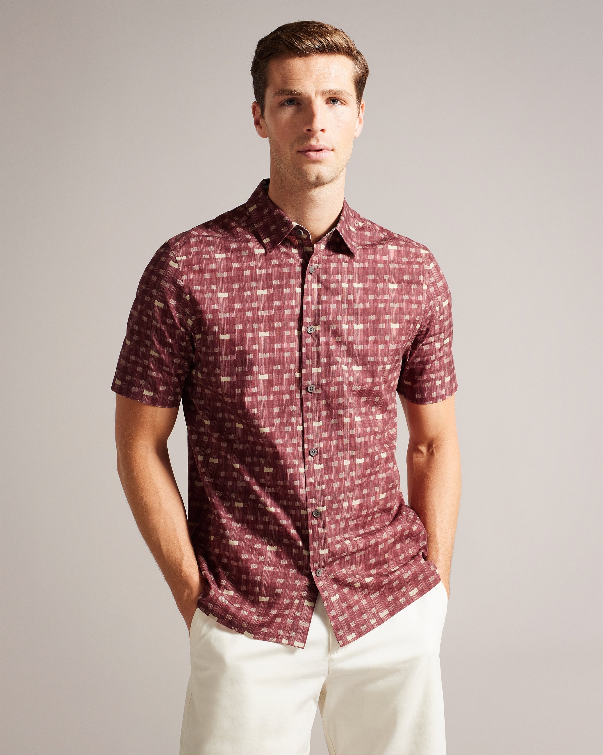 Chazbe Ss Ombre Check Shirt
