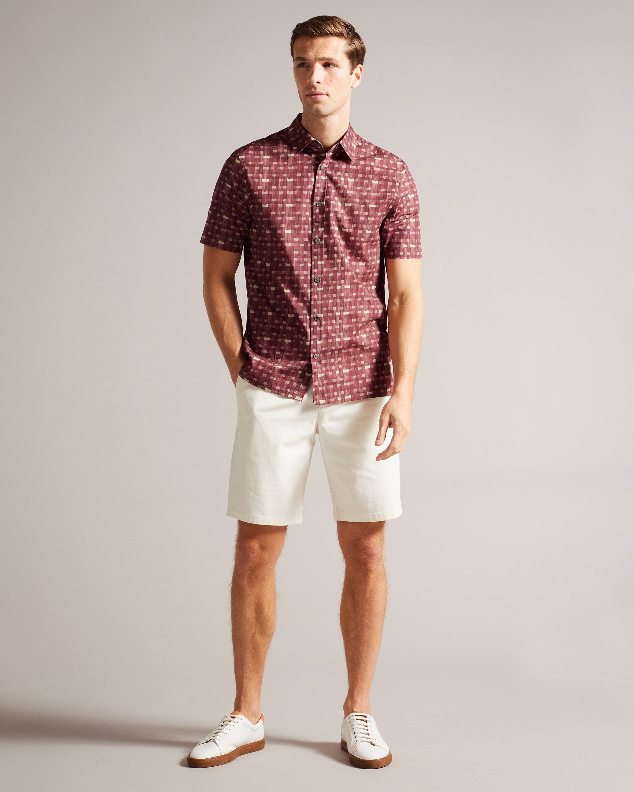 Chazbe Ss Ombre Check Shirt